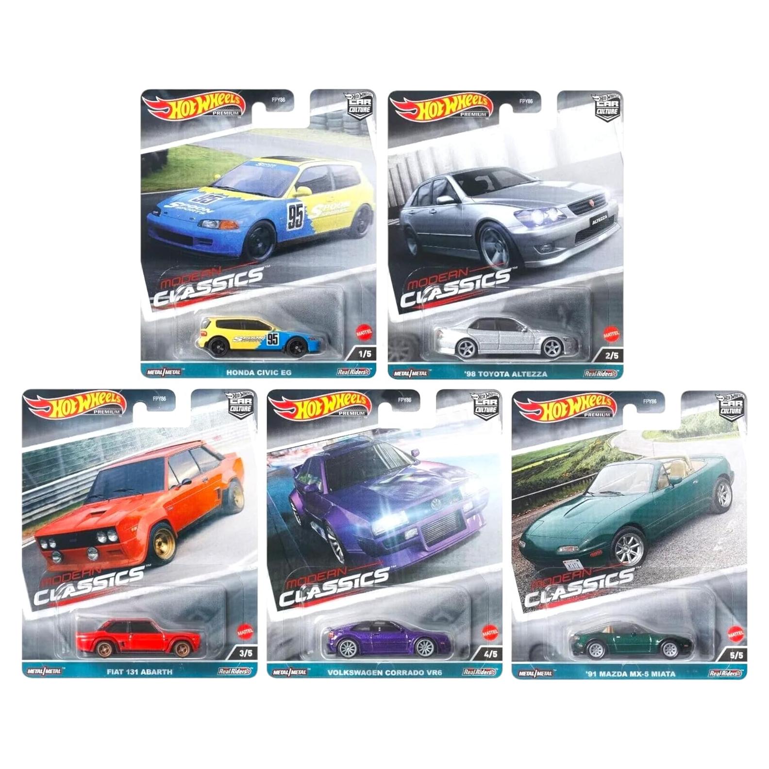 Conjunto 5 Vehículos Diecast Hot Wheels Car Culture 2023