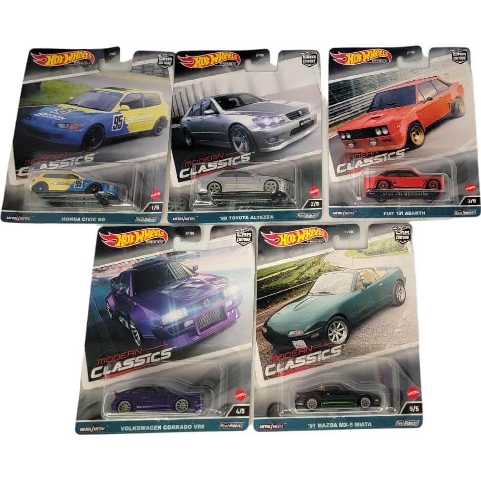 Conjunto 5 Vehículos Diecast Hot Wheels Car Culture 2023