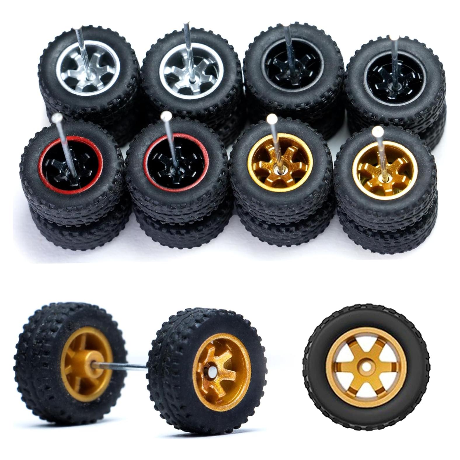 Kit de Ruedas MiforKarrs 1/64 para Hotwheels y Matchbox