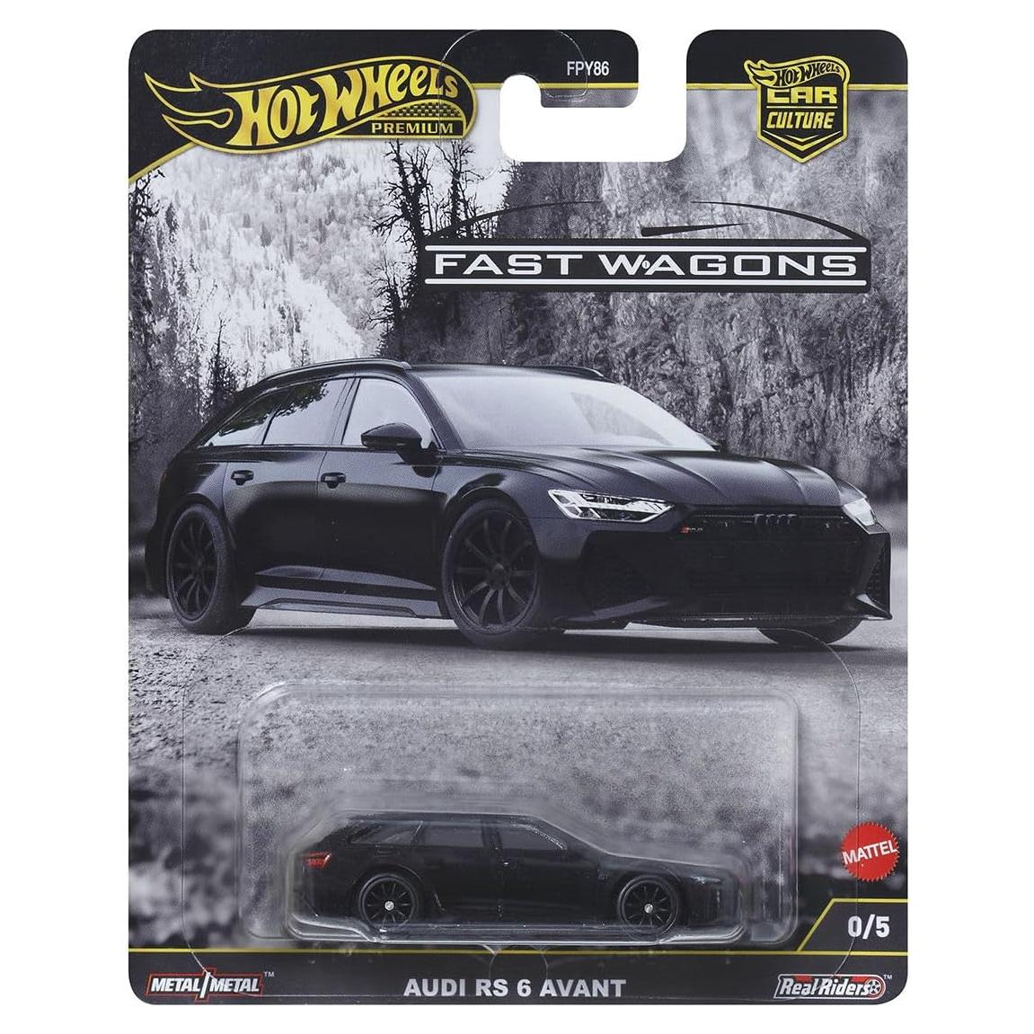 Hot Wheels Premium Audi RS 6 Avant 1:64 Chase Negro 0/5