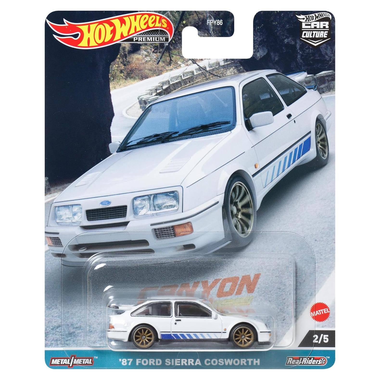 Hot Wheels 2023 Ford Sierra Cosworth 1:64 Diecast Blanco