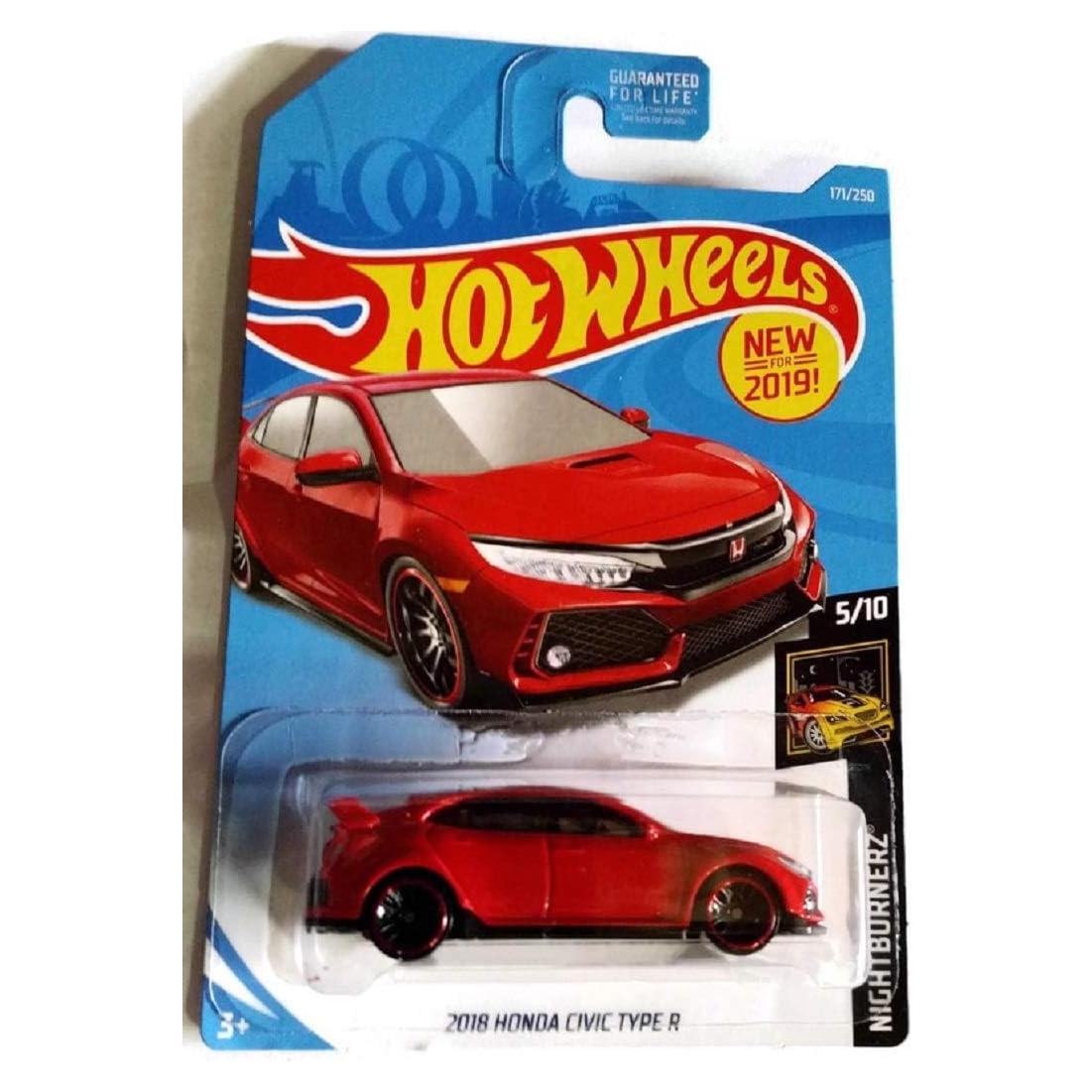Hot Wheels 2019 Honda Civic Type R Rojo 1:64 Die-Cast