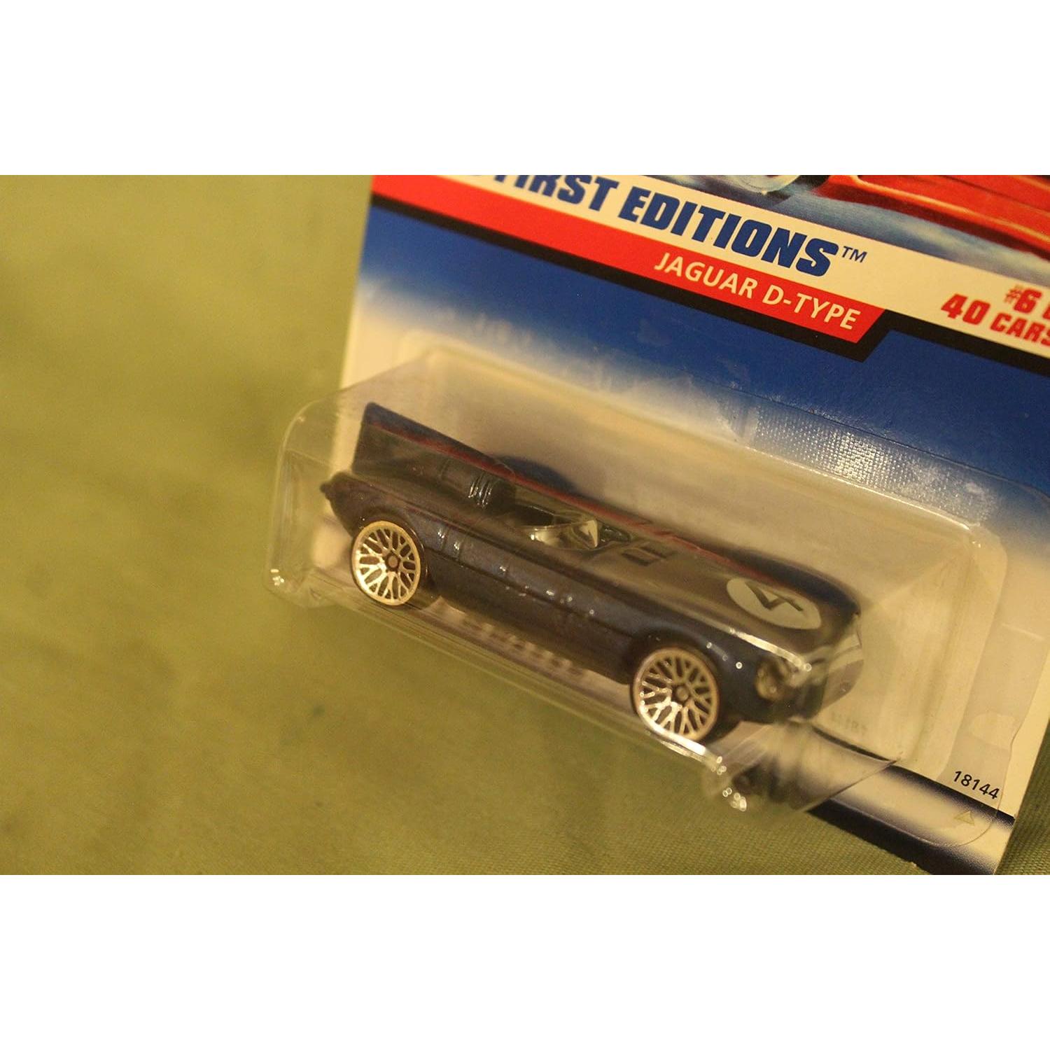 Auto de Colección Hot Wheels Jaguar D-Type Azul 1998 1:64