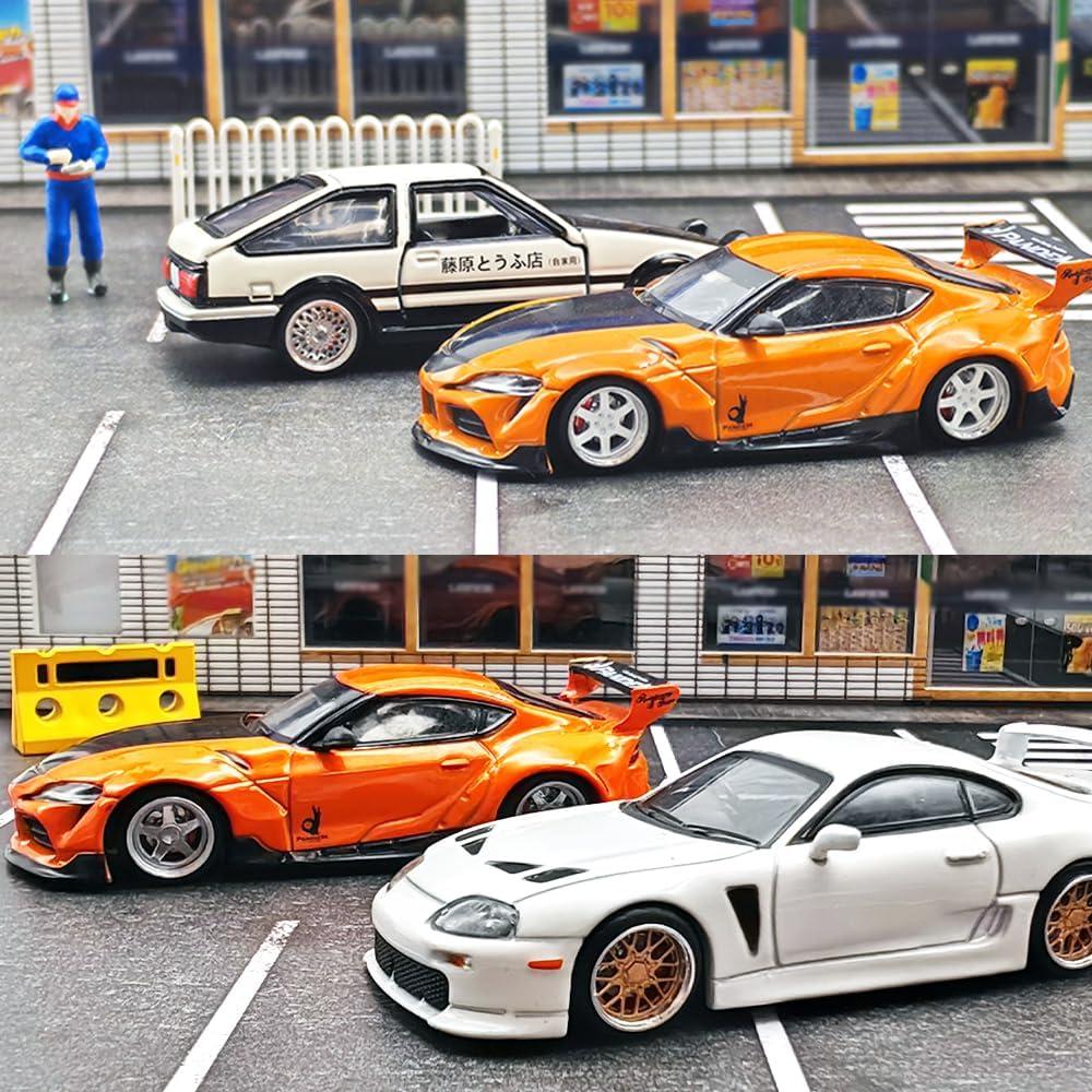 Ruedas 1/64 WAVEIST PS - 4 Juegos de ABS y Goma