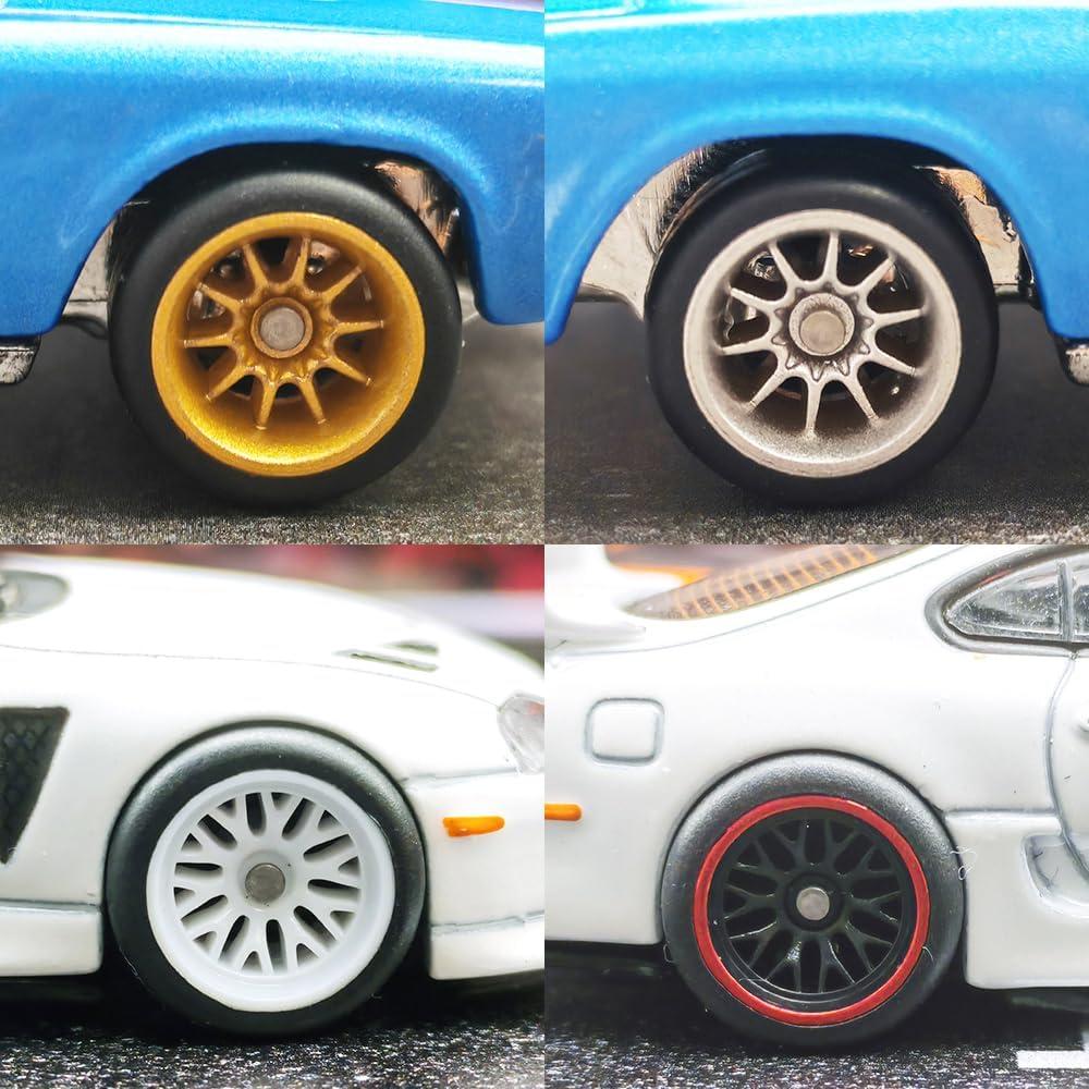 Ruedas de 11mm JUYUAN para Modelos de Autos Diecast - 5 Juegos
