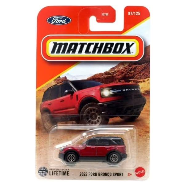 Matchbox 2022 Ford Bronco Sport Rojo 1:64 Diecast Colección