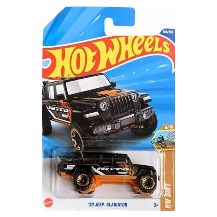 Hot Wheels Jeep Gladiator 2020 Negro 1:64 HW Dirt 130/250