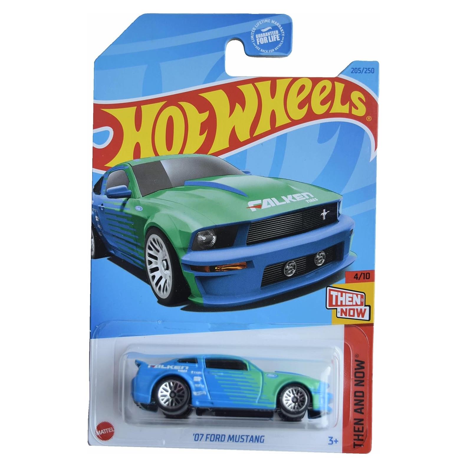 Hot Wheels Ford Mustang 2007 Escala 1:64 Azul Verde