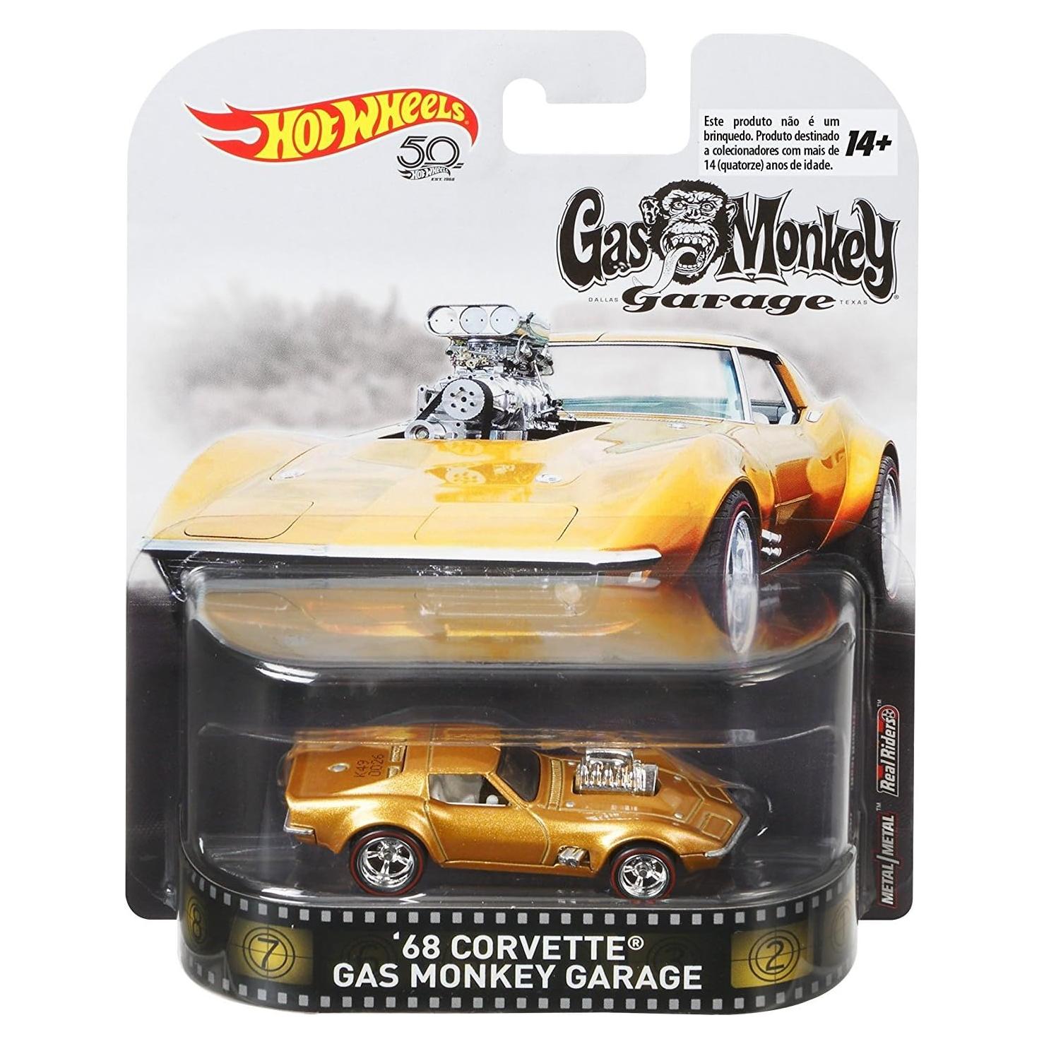 Vehículo Hot Wheels Corvette 68 Escala 1:64 Coleccionable
