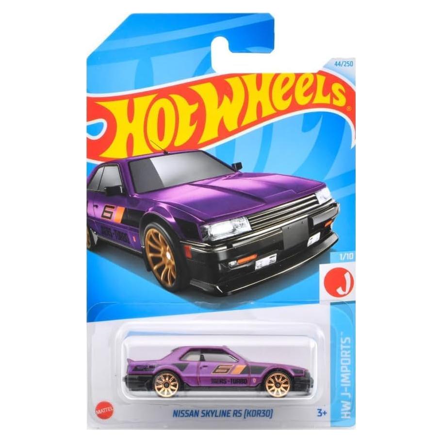 Hot Wheels Coche Mini Nissan Skyline R30 Púrpura 6ta Generación