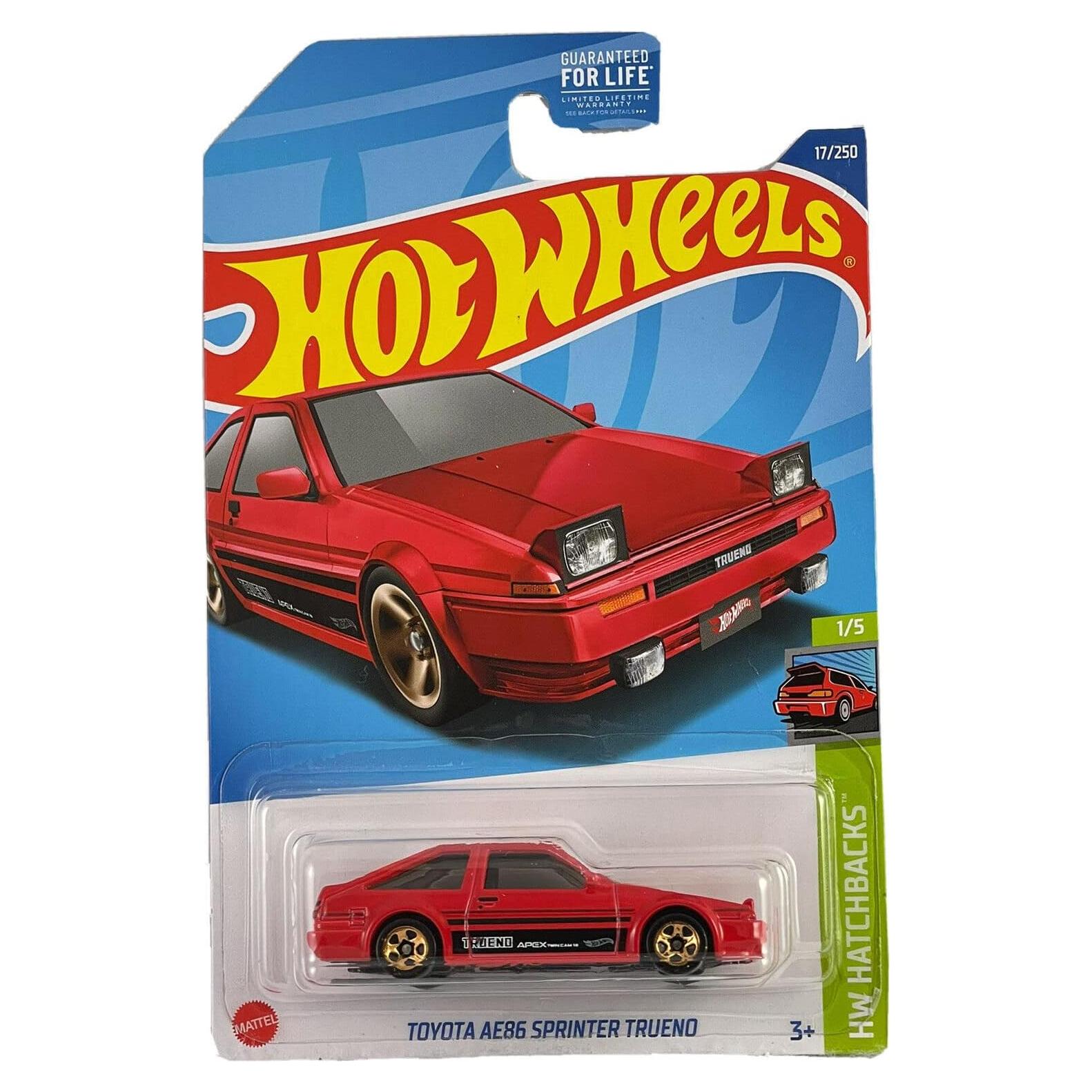 DieCast Hot Wheels Toyota AE86 Sprinter Trueno 1:64 Rojo