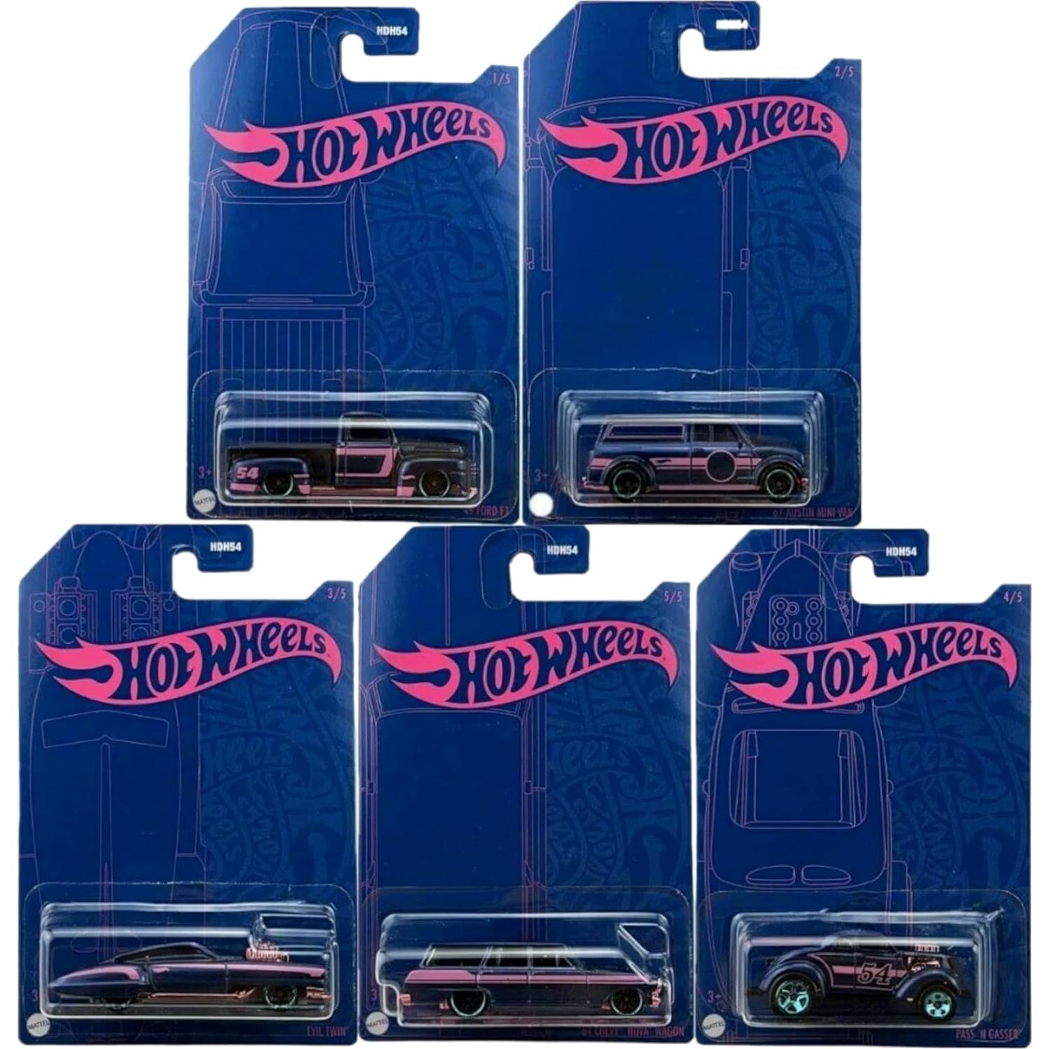 Hot Wheels 2022 Conjunto Completo 5 Vehículos Diecast Mattel