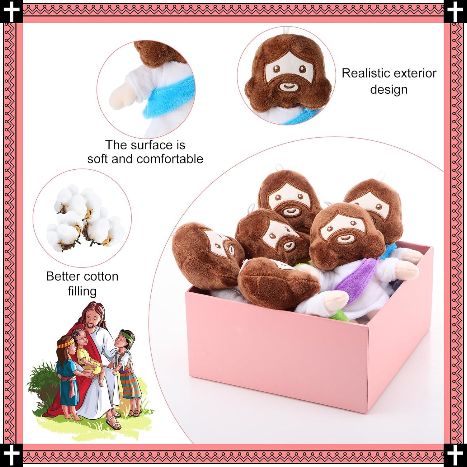 Muñecos de Peluche Jesús Barydat 6 Pcs Regalos Religiosos