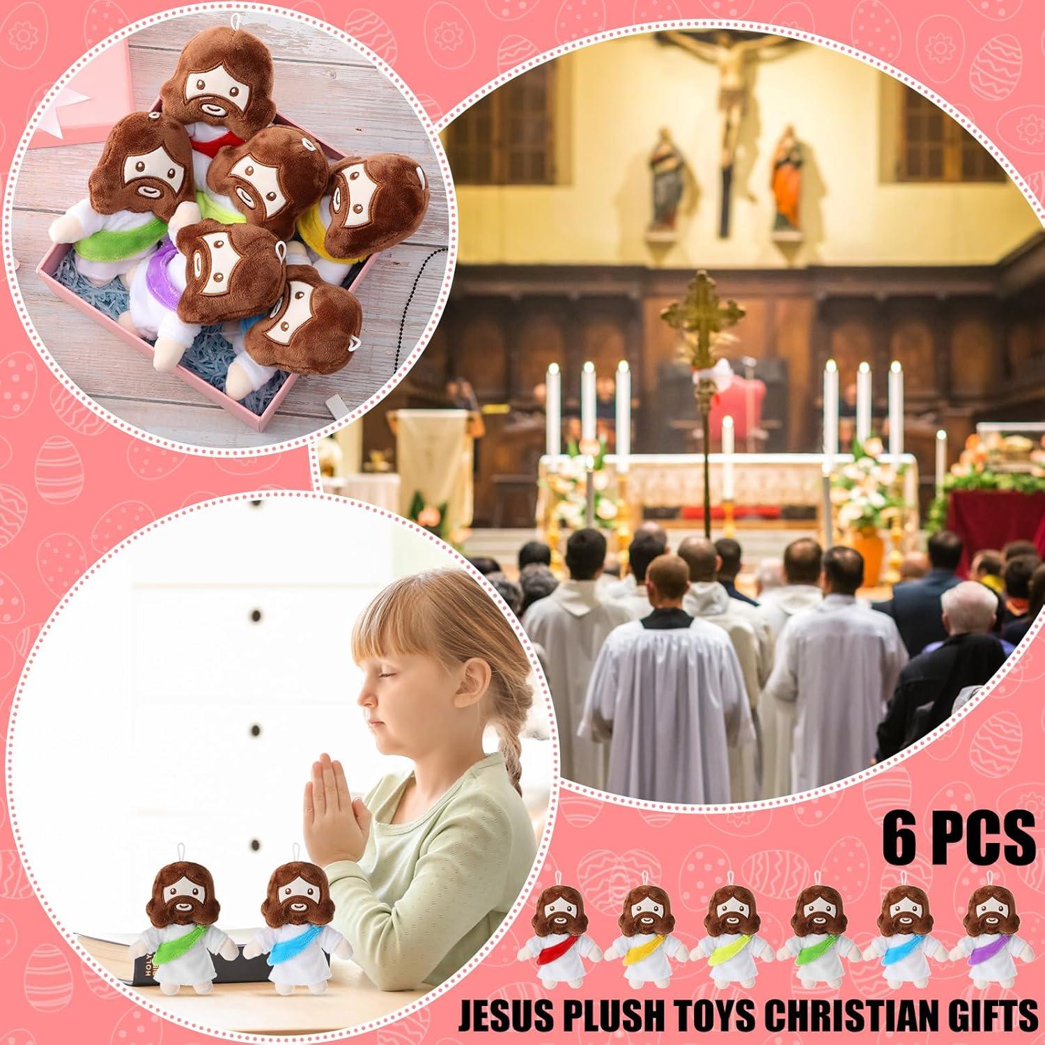 Muñecos de Peluche Jesús Barydat 6 Pcs Regalos Religiosos