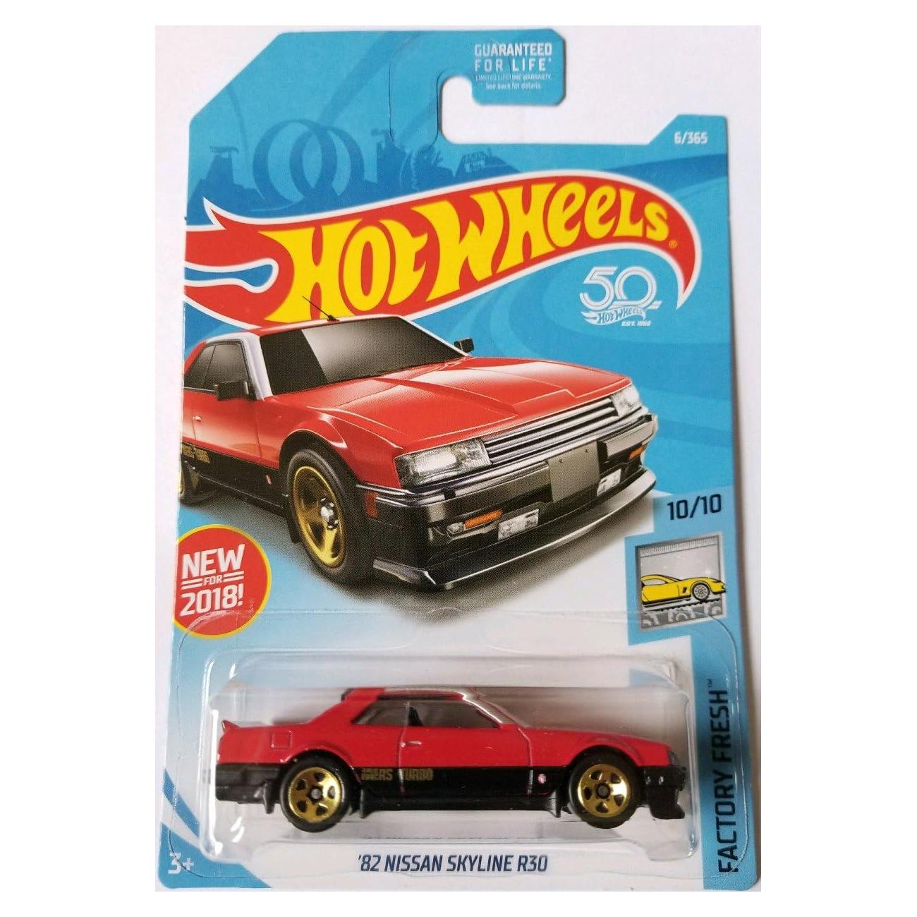 Hot Wheels 2018 Fábrica Fresca Nissan Skyline R30 Rojo 1:64