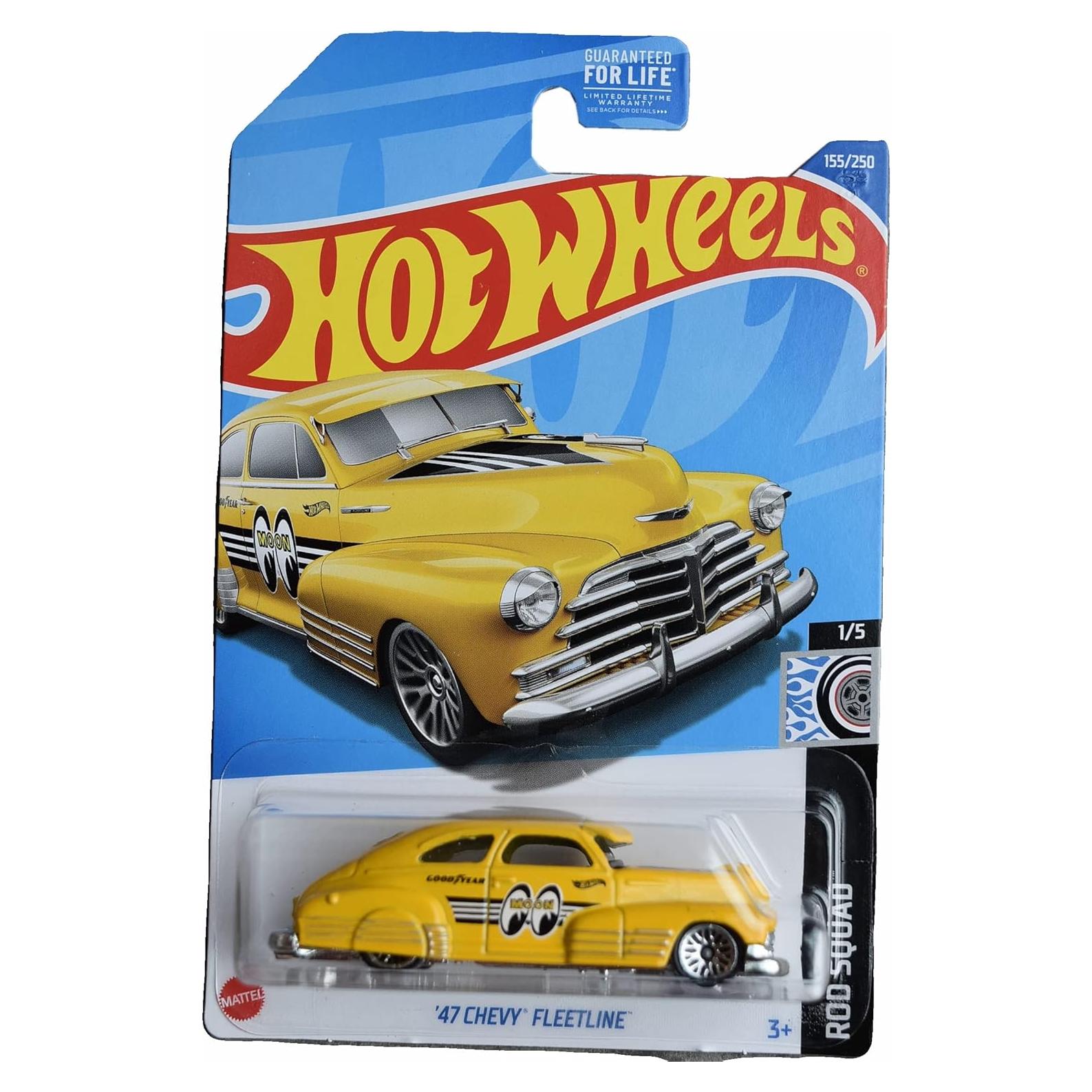Hot Wheels Chevy Fleetline '47 Escala 1:64 Amarillo