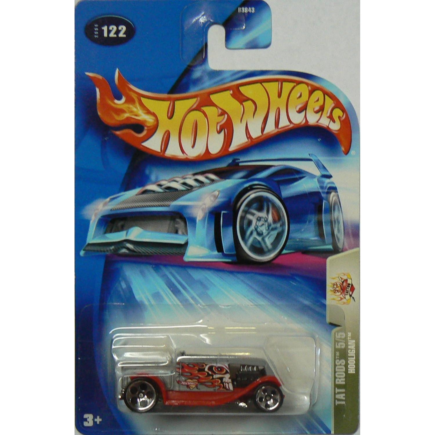 Coche Hot Wheels 2004 Tat Rods Hooligan 1:64 Rojo #122