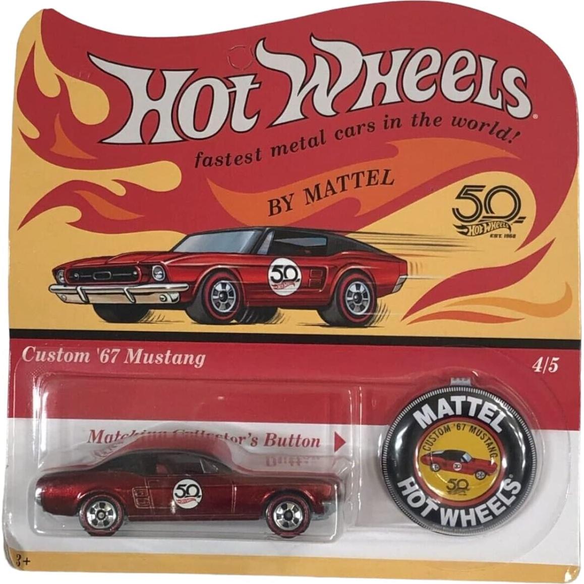 Hot Wheels 50 Aniversario Redline - Conjunto 5 Vehículos Metal
