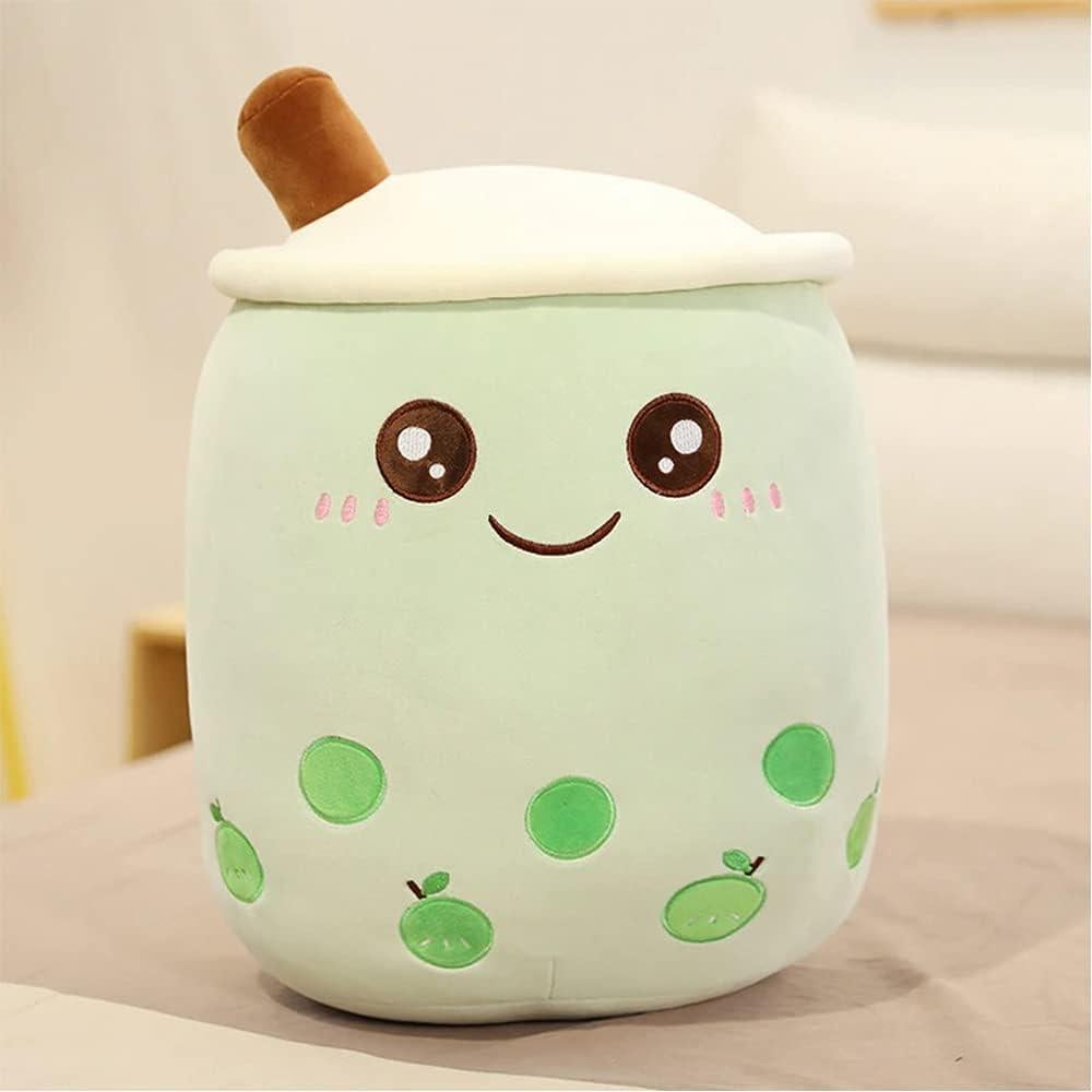 Almohada de Peluche Boba VHYHCY Verde 34.8 cm Suave Kawaii