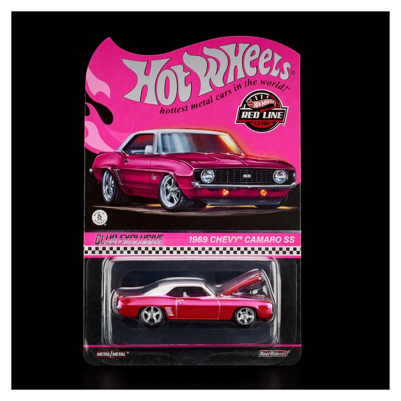 Hot Wheels 1969 Chevy Camaro SS Rosa RLC 2024 Edición Limitada