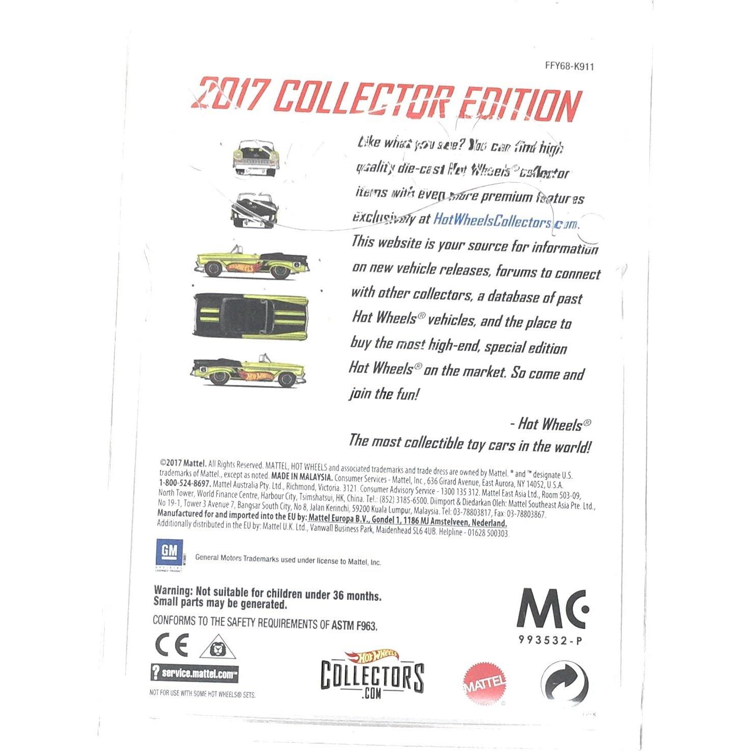 Hot Wheels Edición Coleccionista 2017 '56 Chevy Convertible 1:64