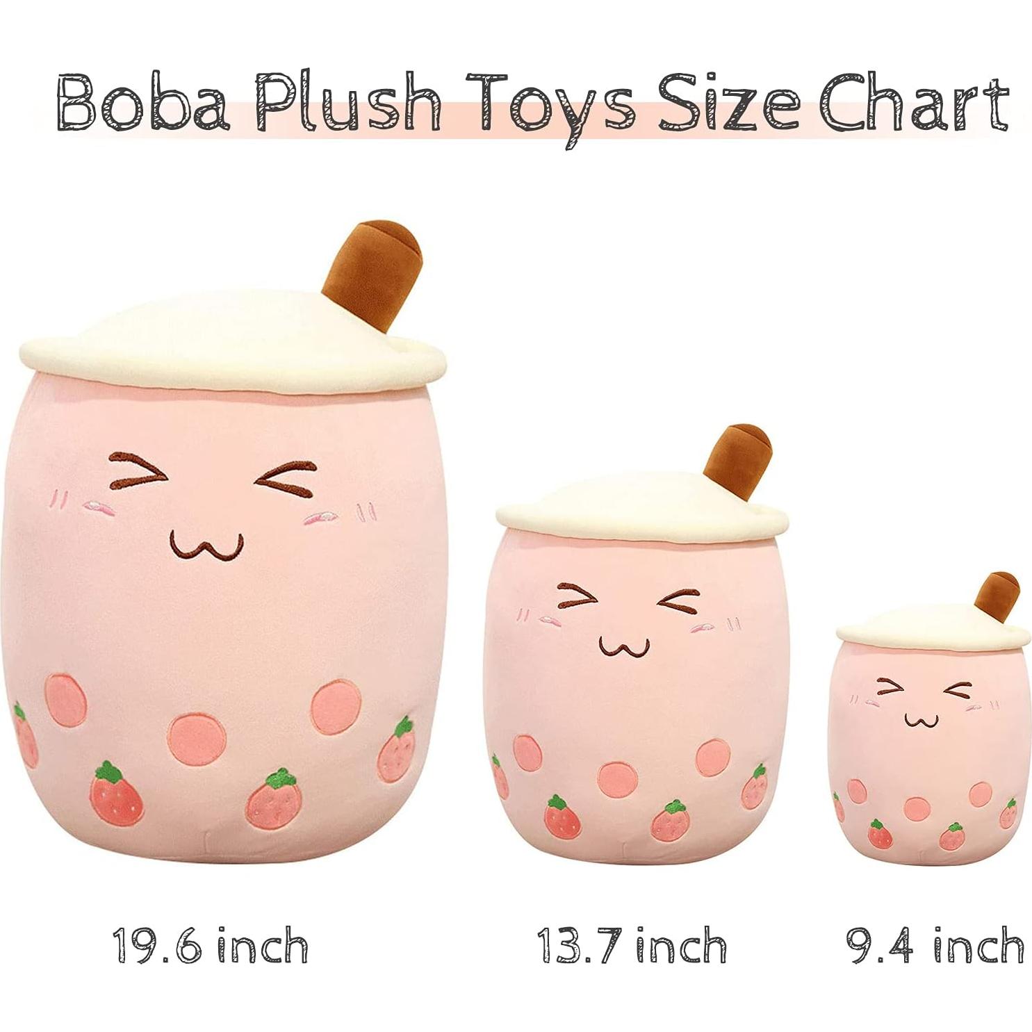 Muñeco de Peluche Boba VHYHCY Taza de Leche Rosa 50 cm
