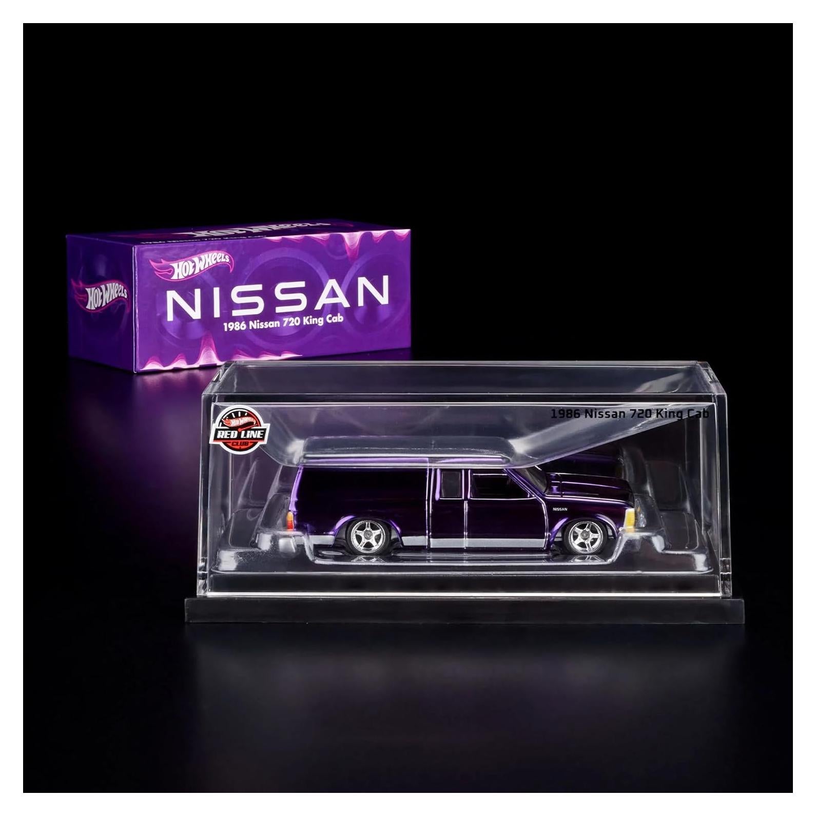 Hot Wheels RLC Nissan 720 King Cab 1986 Púrpura