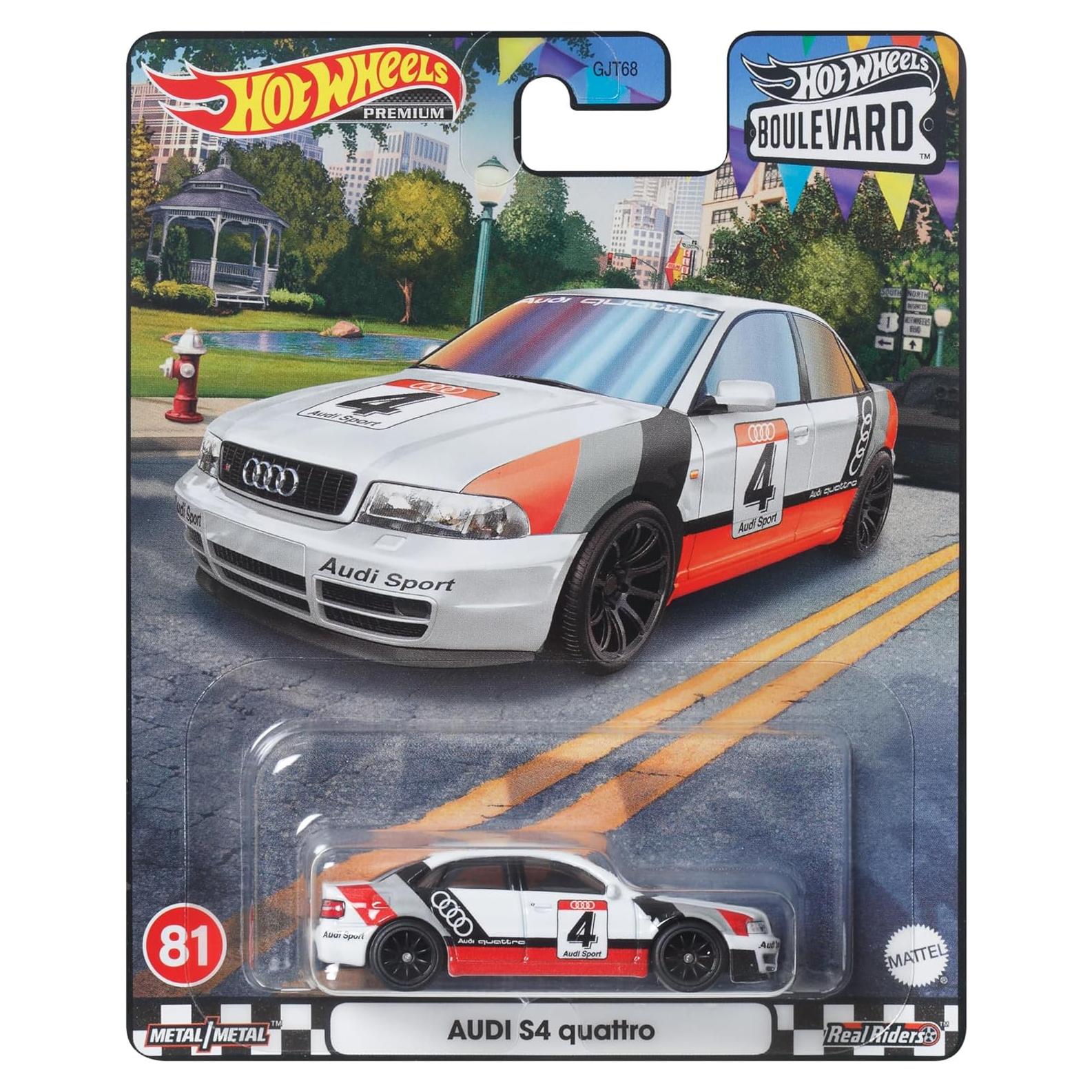 Hot Wheels Audi S4 Quattro HKF30 Mini Coche 4.49x13.49cm