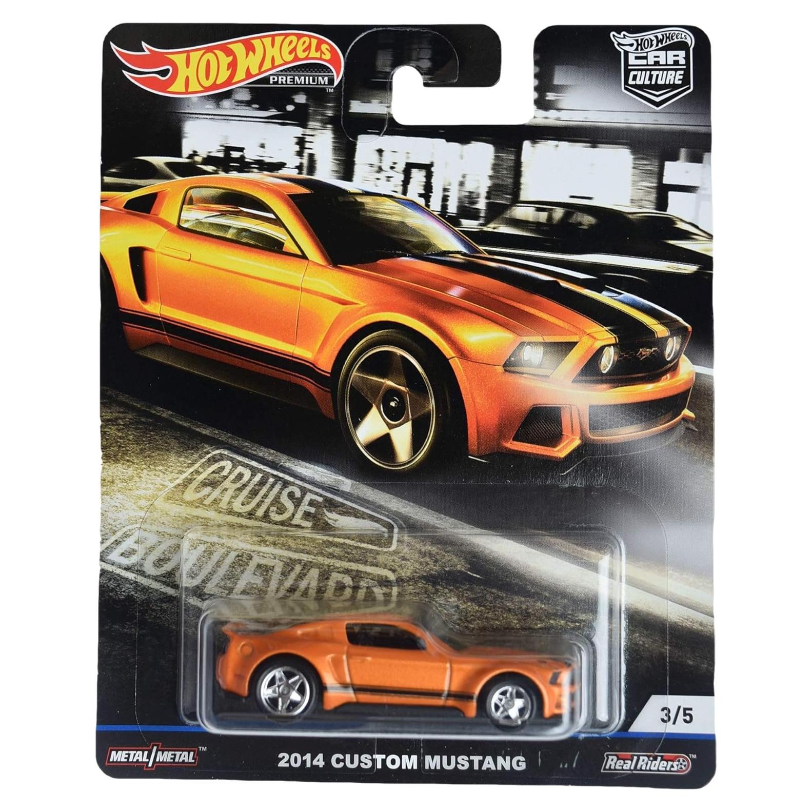 Hot Wheels Mustang Personalizado 2014 - Naranja Quemado - 16.2 cm