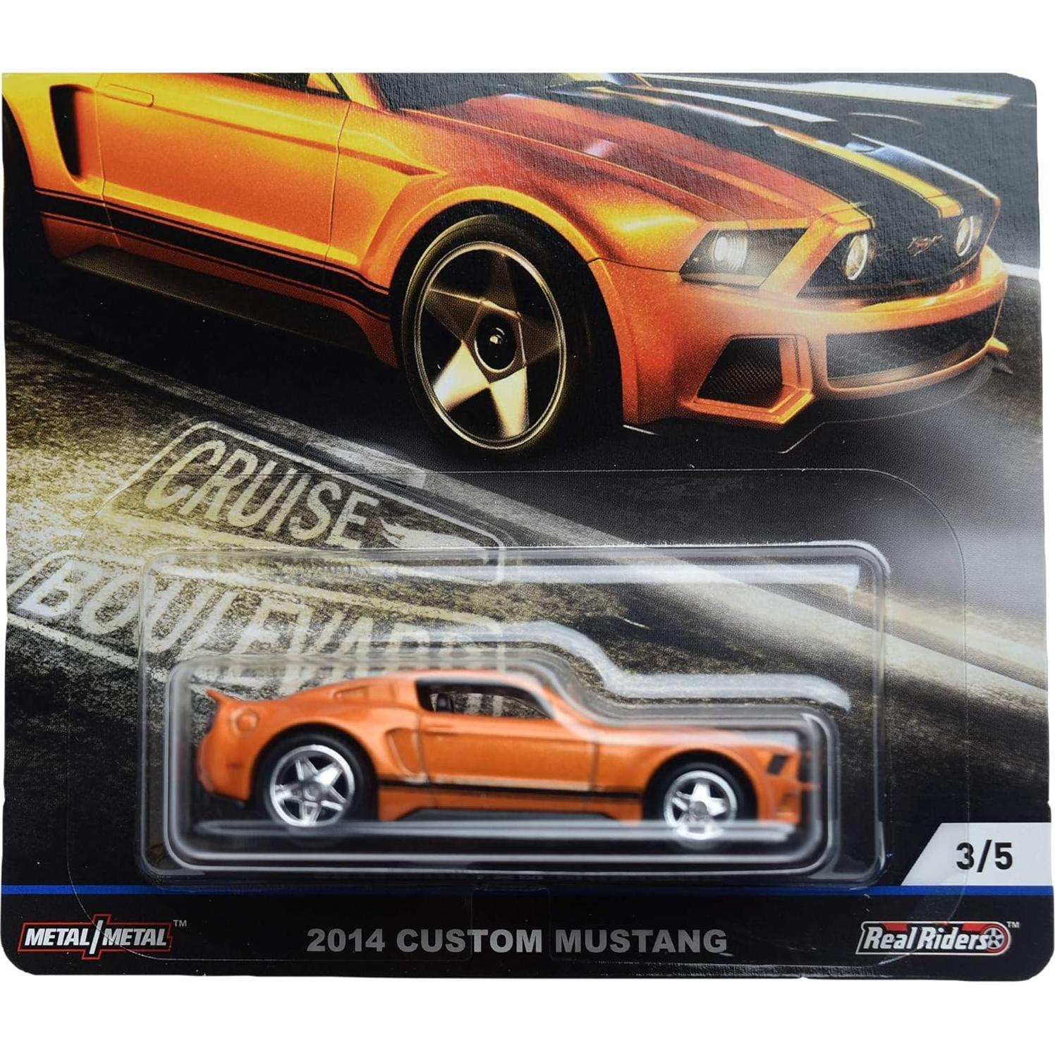 Hot Wheels Mustang Personalizado 2014 - Naranja Quemado - 16.2 cm