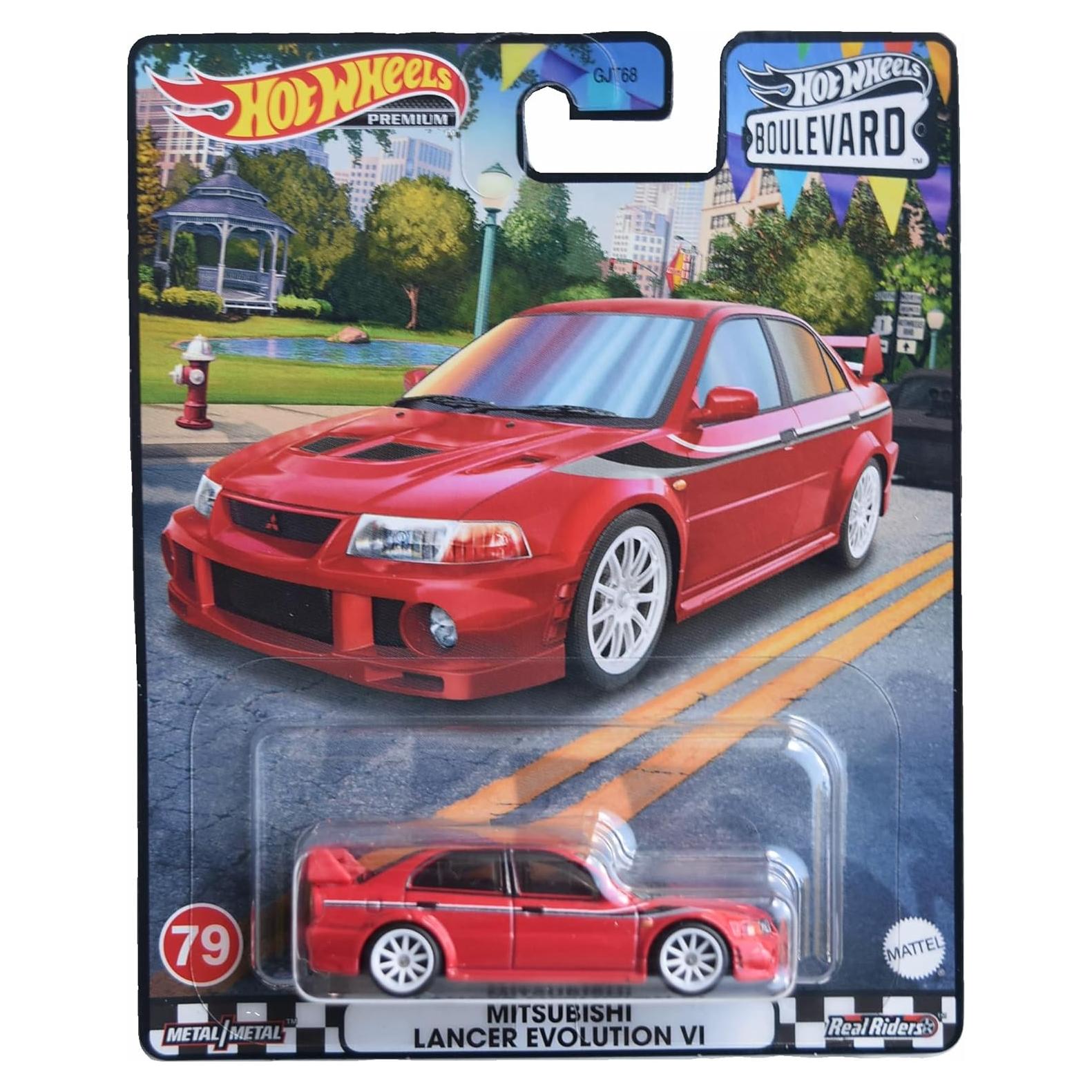 Hot Wheels Mitsubishi Lancer Evolution VI Premium 16.2x14.1 cm