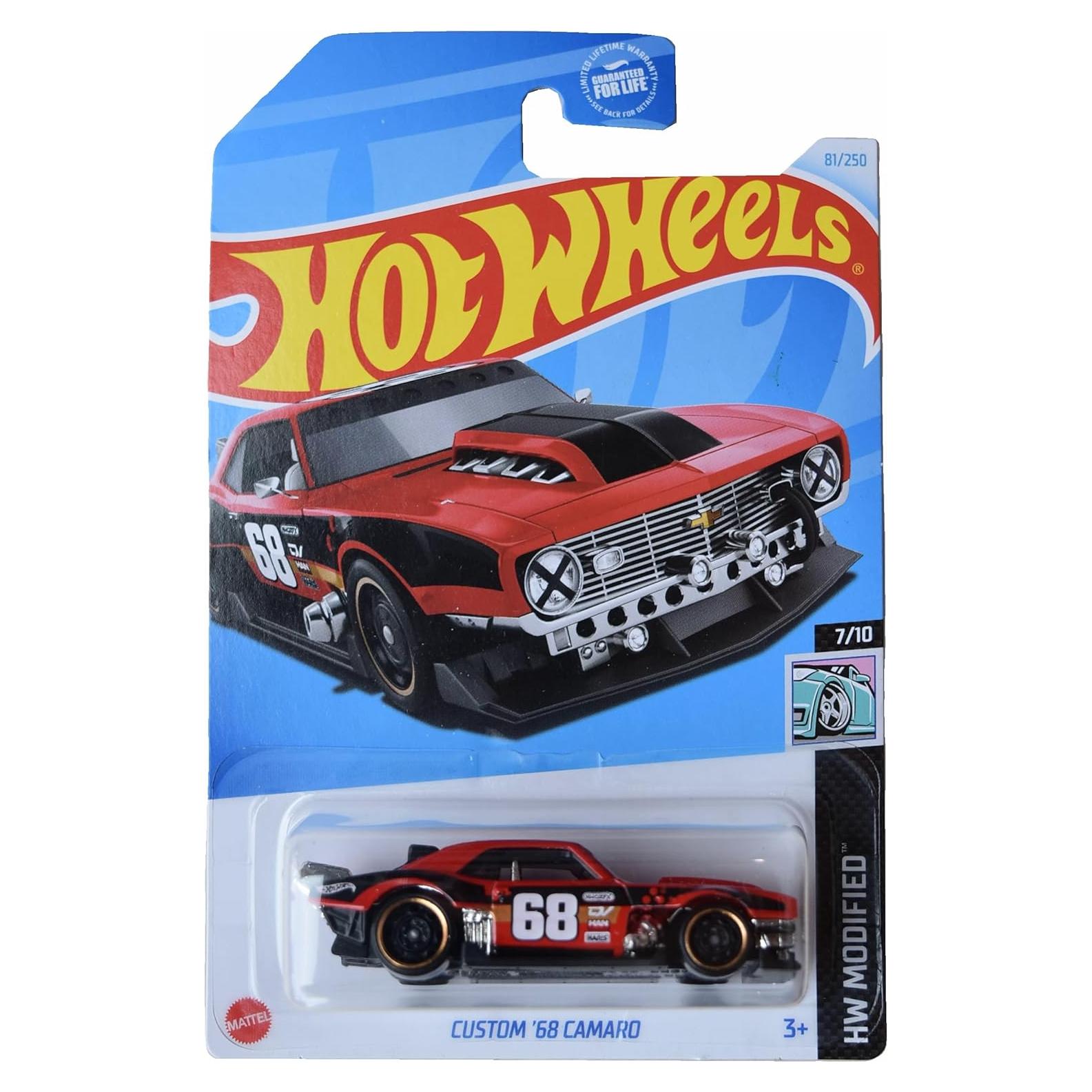 Coche de Juguete Matchbox Camaro Personalizado '68 - Rojo/Negro