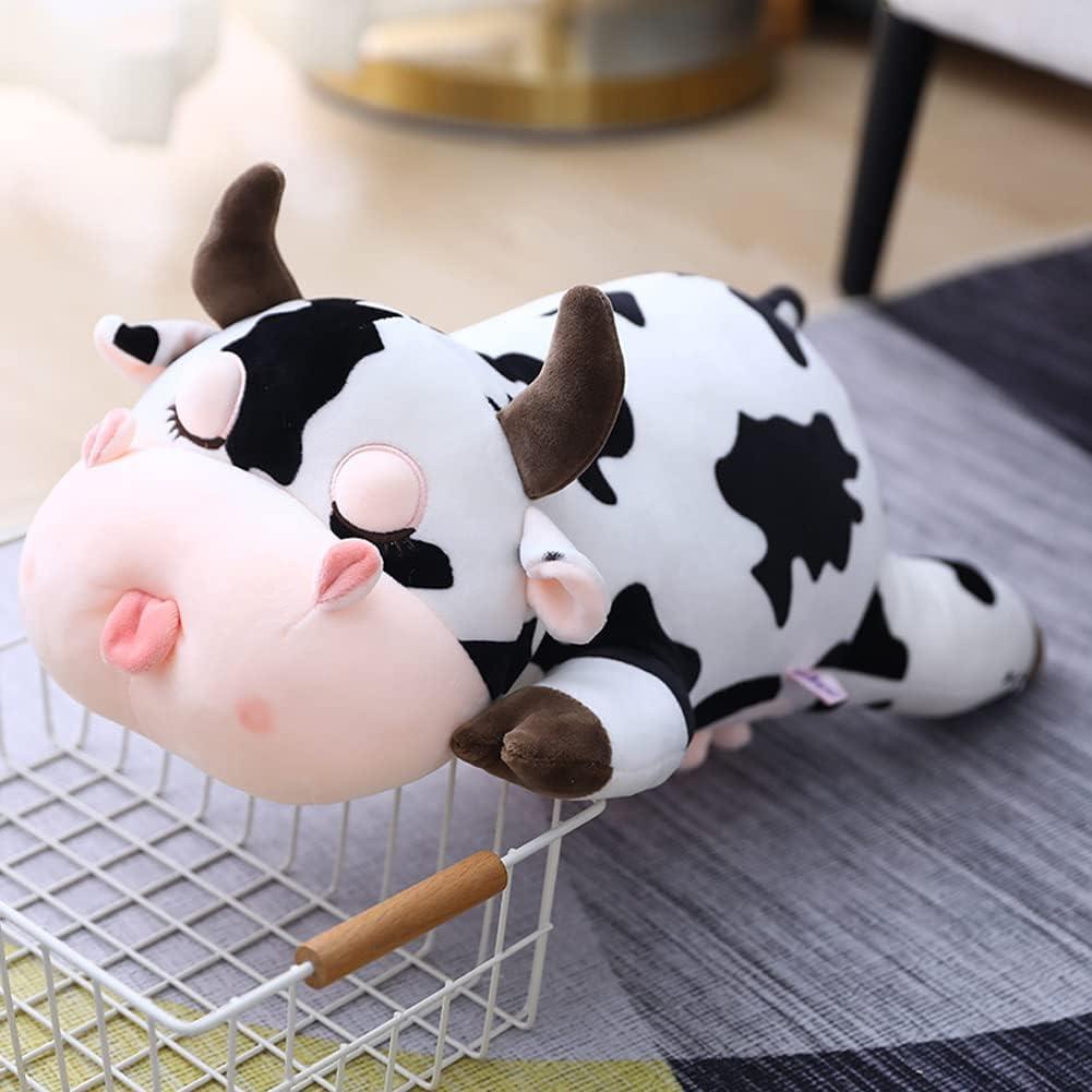 Cojín de Peluche de Vaca Jens 30 cm Suave y Abrazable