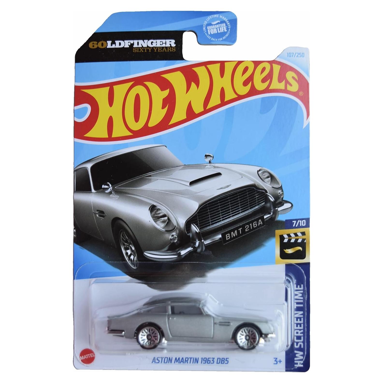 Hot Wheels Aston Martin 1963 DB5 Escala 1:64 Metal