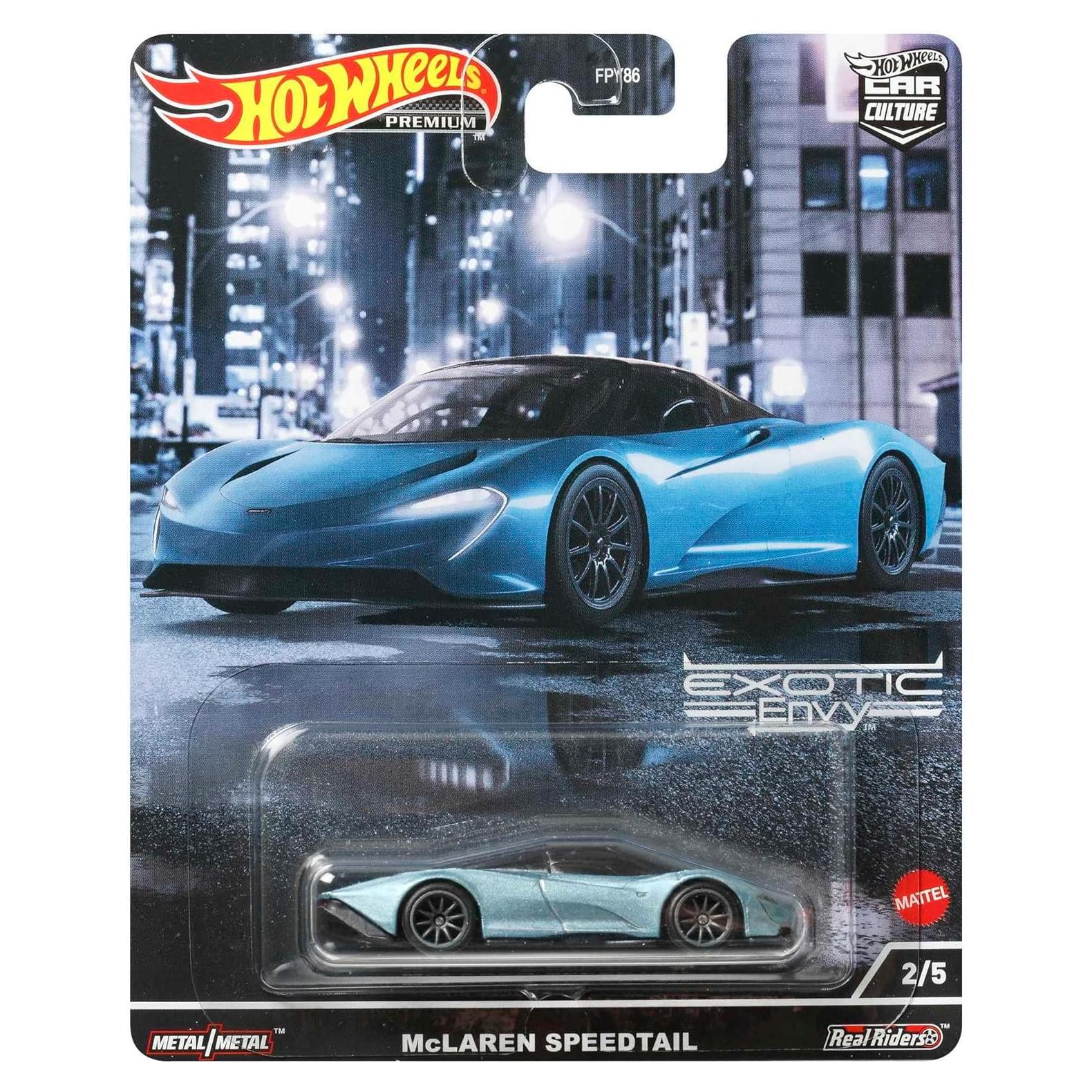Coche de Diecast McLaren Speedtail Azul Metálico Hot Wheels