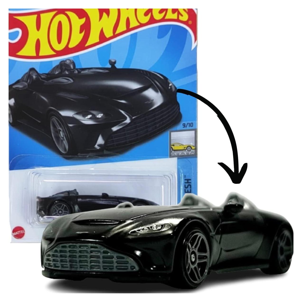Hot Wheels Aston Martin V12 Speedster Plata 2021 Escala 1:64