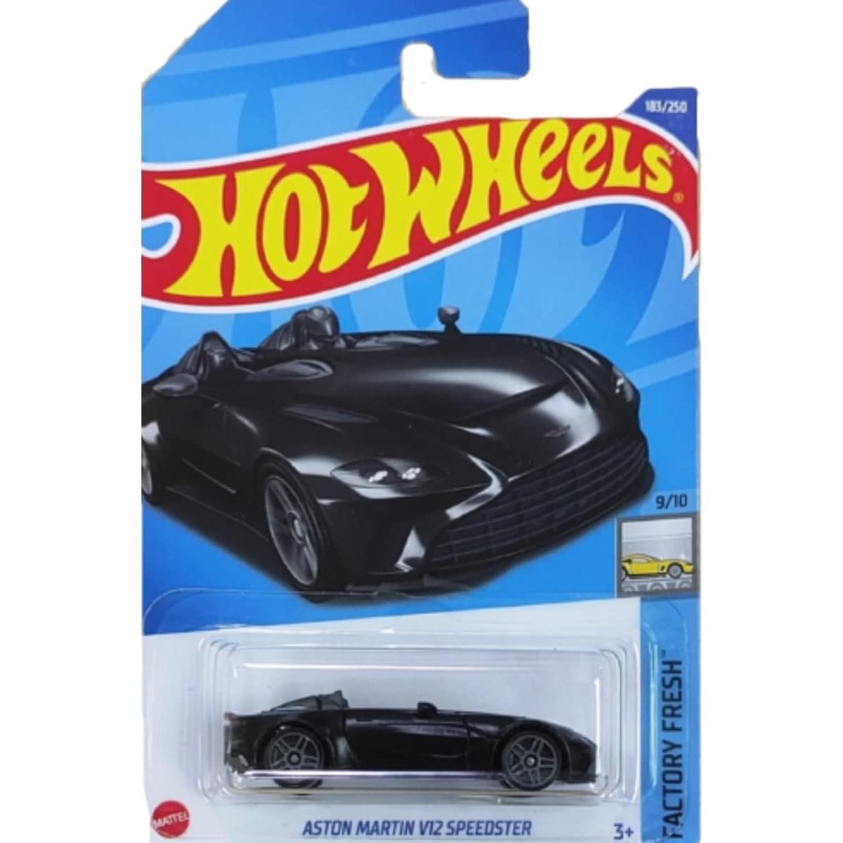Hot Wheels Aston Martin V12 Speedster Plata 2021 Escala 1:64