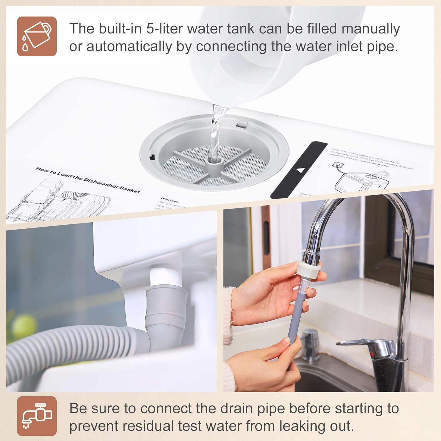 Lavavajillas de Encimera ChuMaste CM-XWJ01 5 Programas