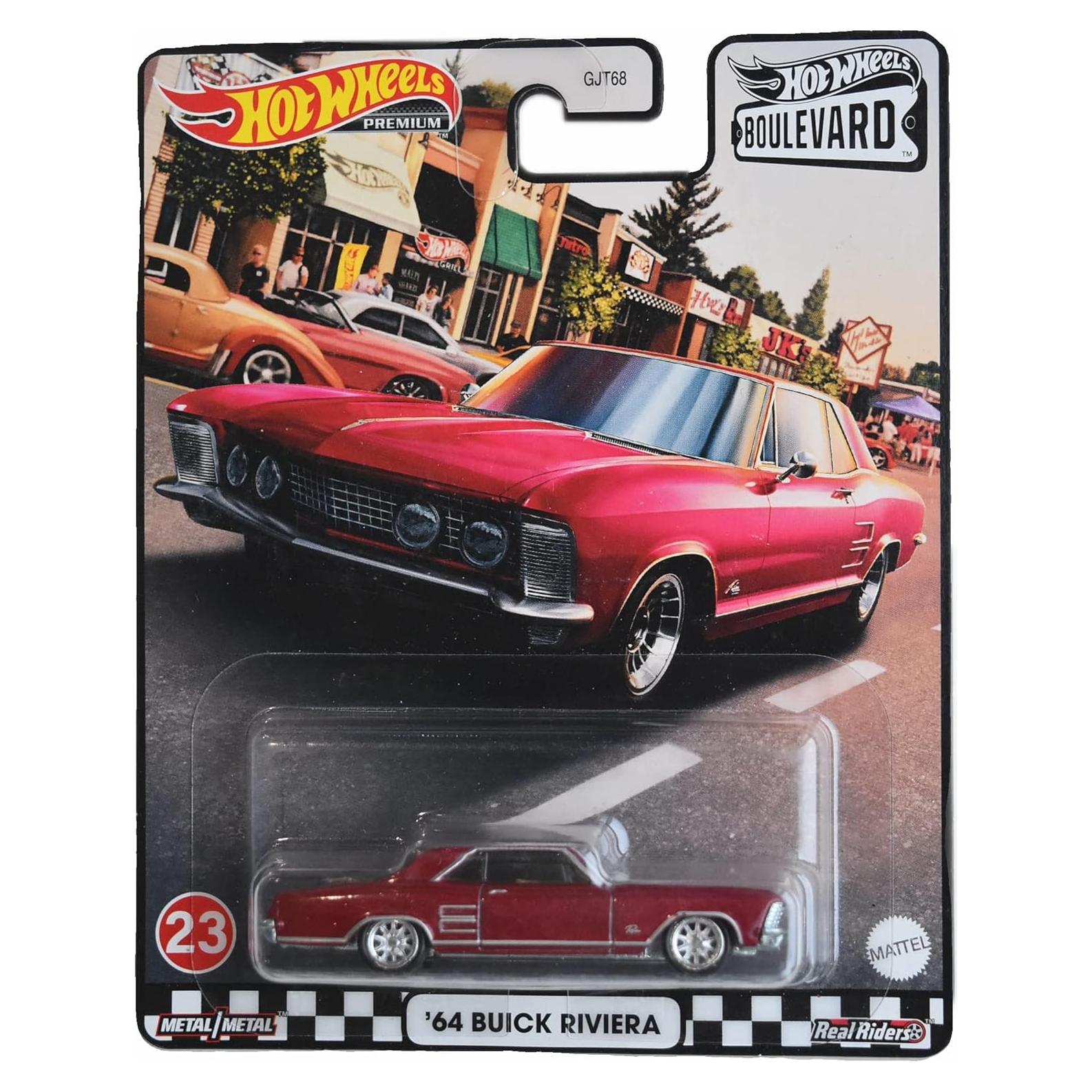 Hot Wheels Buick Riviera 1964 Premium Metal 20.3x17.8cm