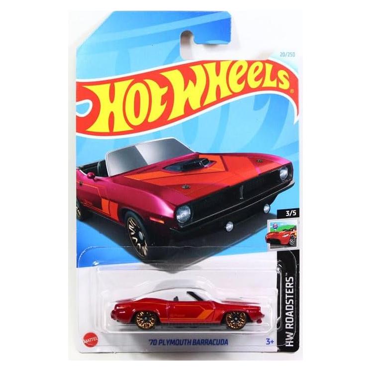Hot Wheels 2024 Plymouth Barracuda 1970 Mini Coche 7.5 cm