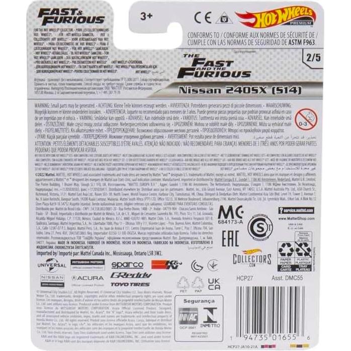 Hot Wheels Colección Retro Nissan S14 1:64 para Jugar o Exhibir