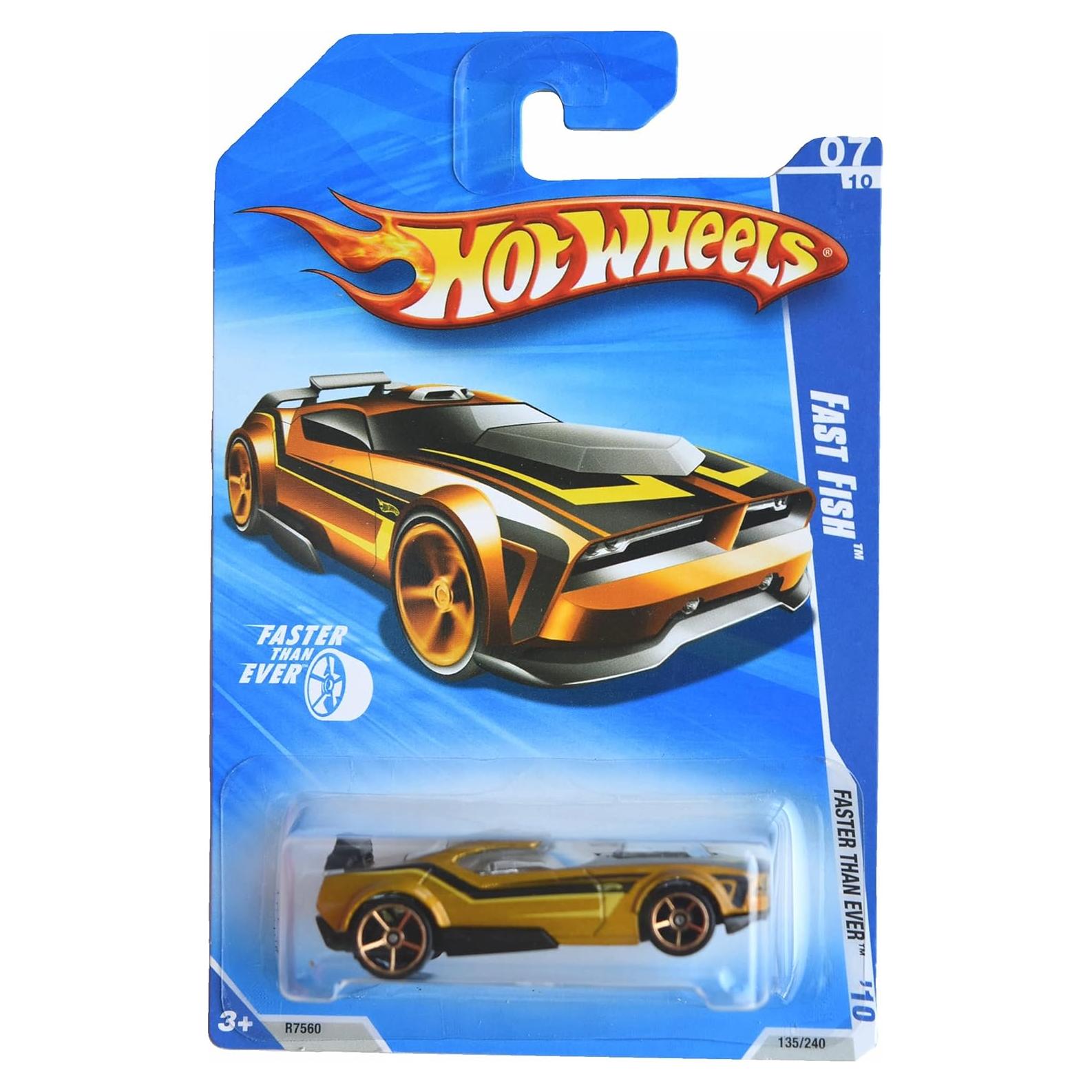 Coche Hot Wheels Pez Rápido 1:64 Metal Fundido 7.62cm