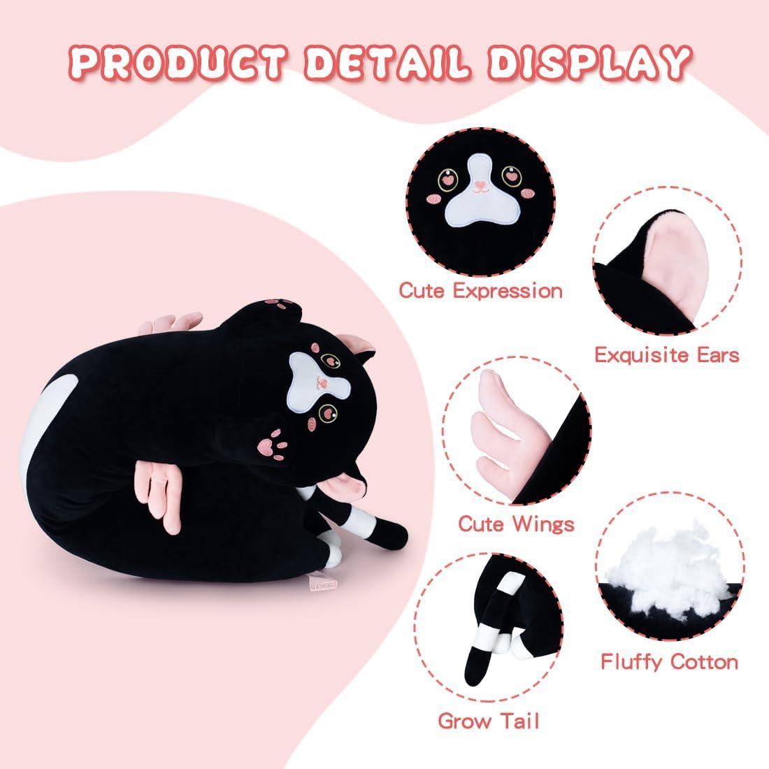 Almohada de Gato de Peluche Zhengzhou 110 cm Suave y Bonita