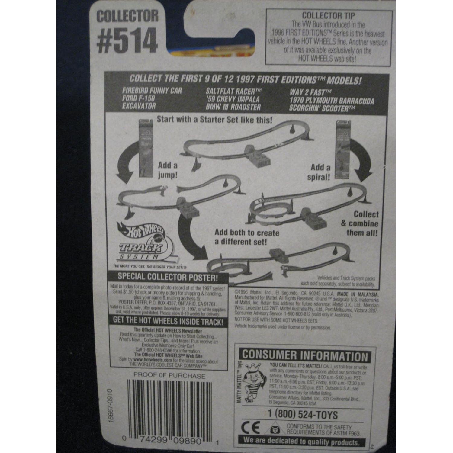 Hot Wheels Camino 2 Rápido 1997 Coleccionista #514