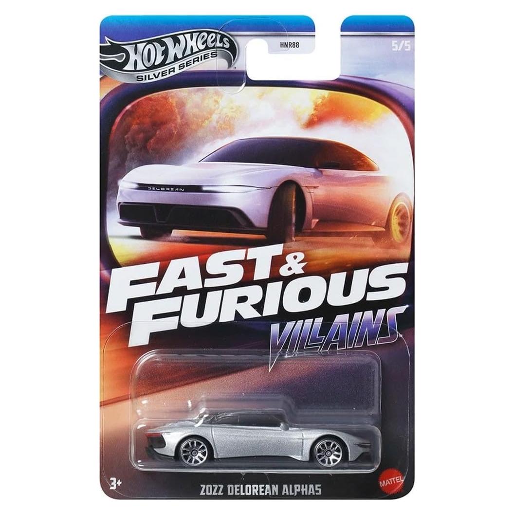 Hot Wheels Rápido y Furioso Delorean ALPHA5 Coleccionista 1:64