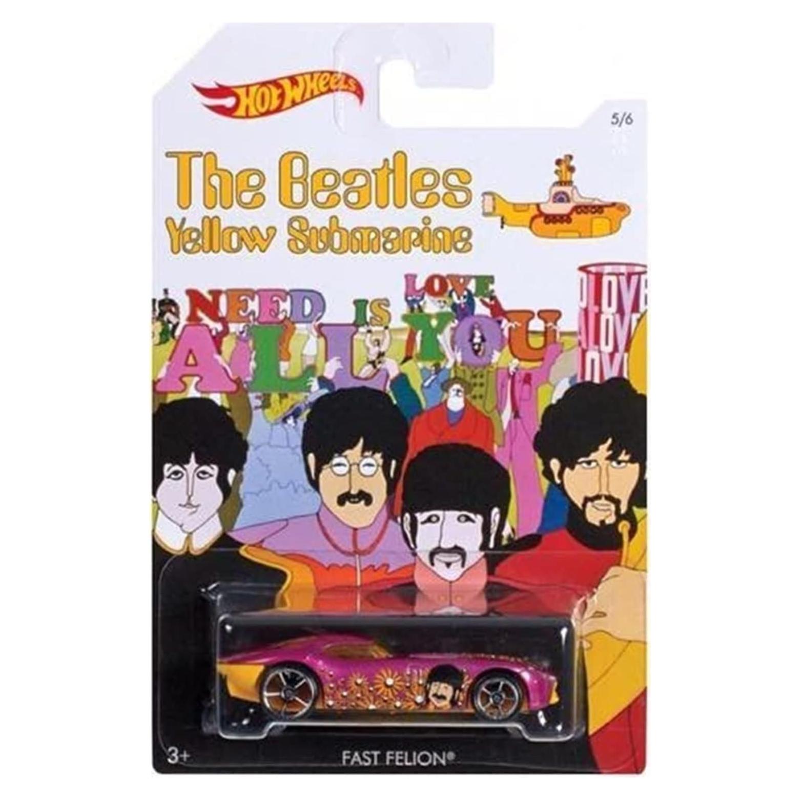 Auto Coleccionable Hot Wheels Beatles Submarino Amarillo 7.62 cm