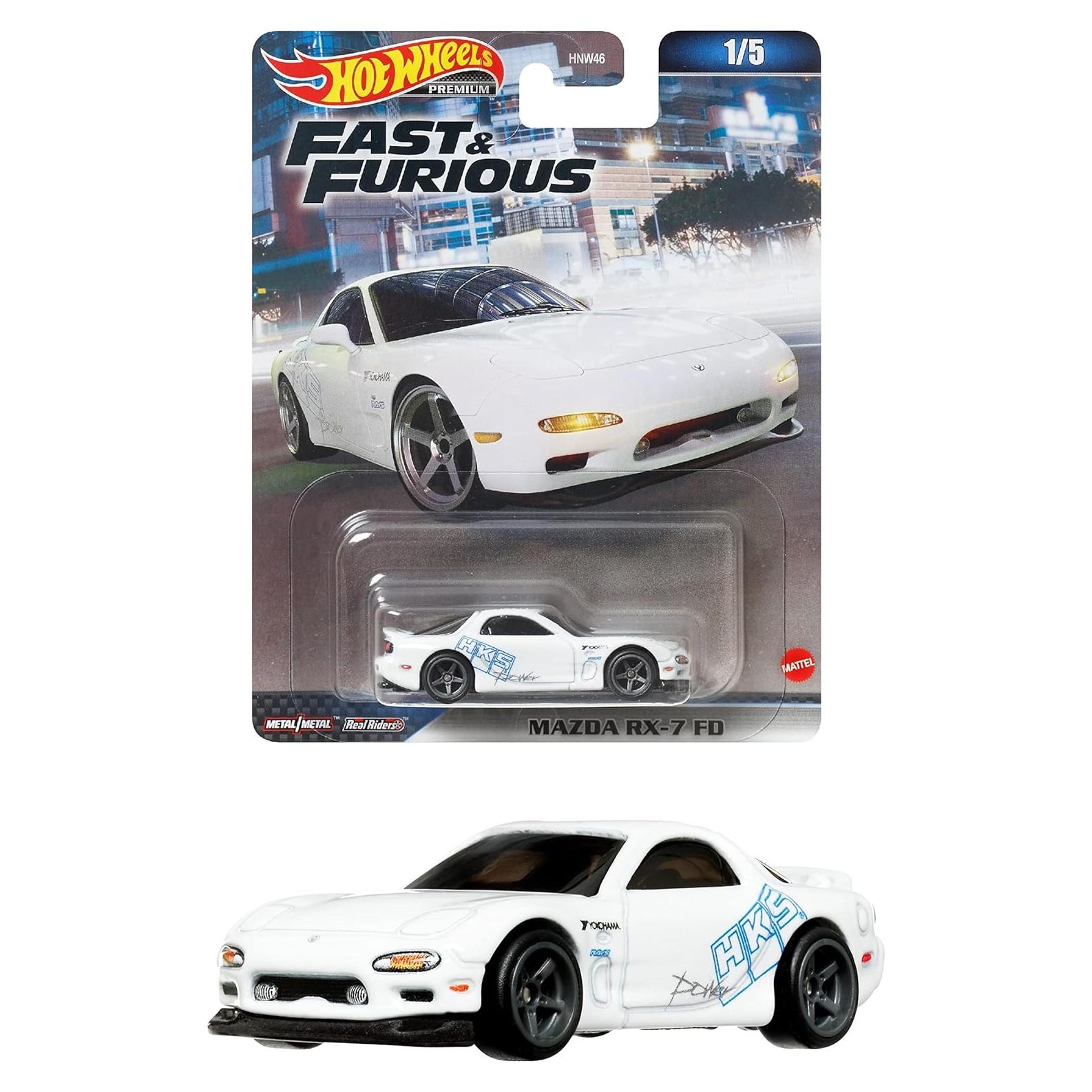 Coche de Metal Hot Wheels Rápido y Furioso RX-7 FD 6cm