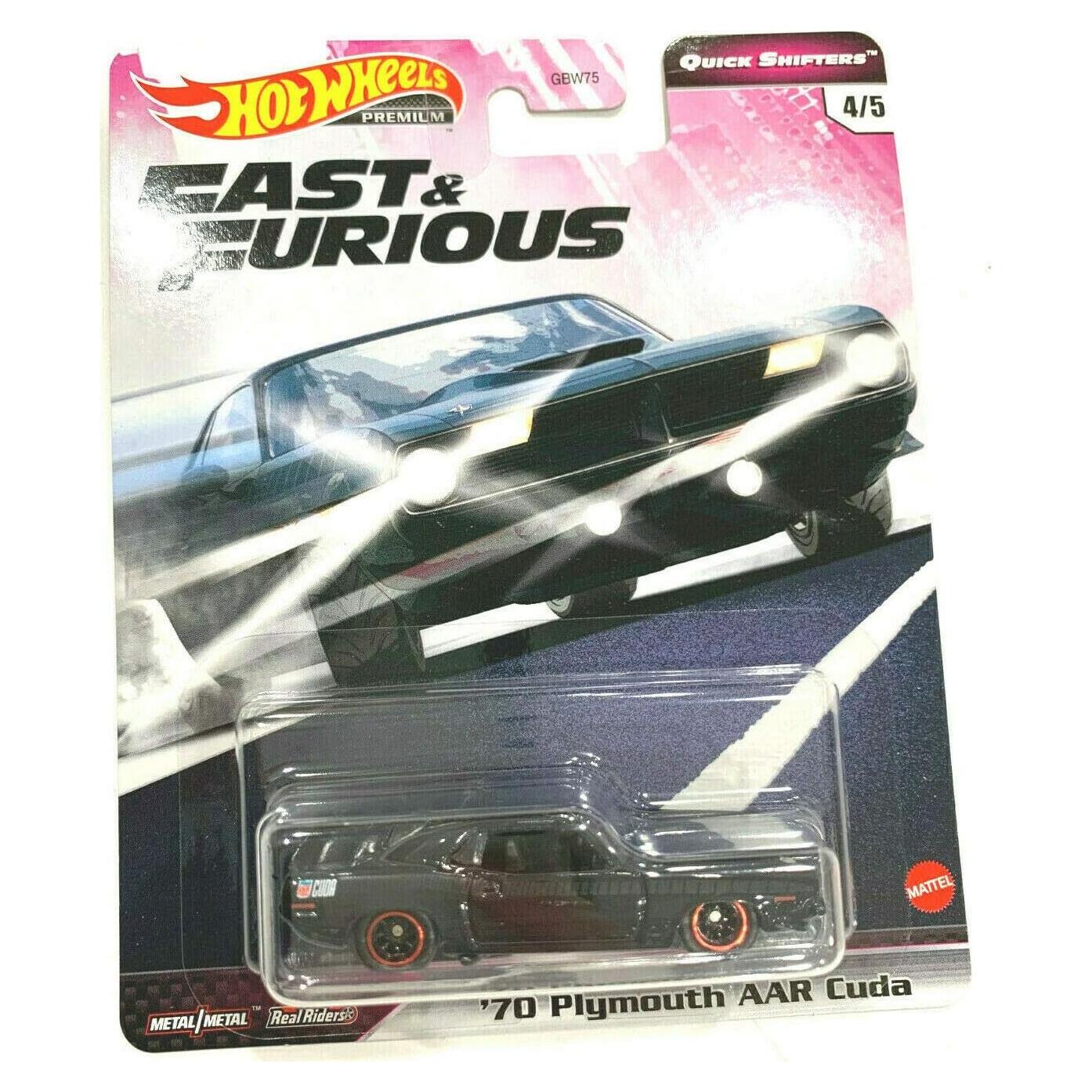 DieCast Hot Wheels 2020 Premium '70 Plymouth AAR Cuda