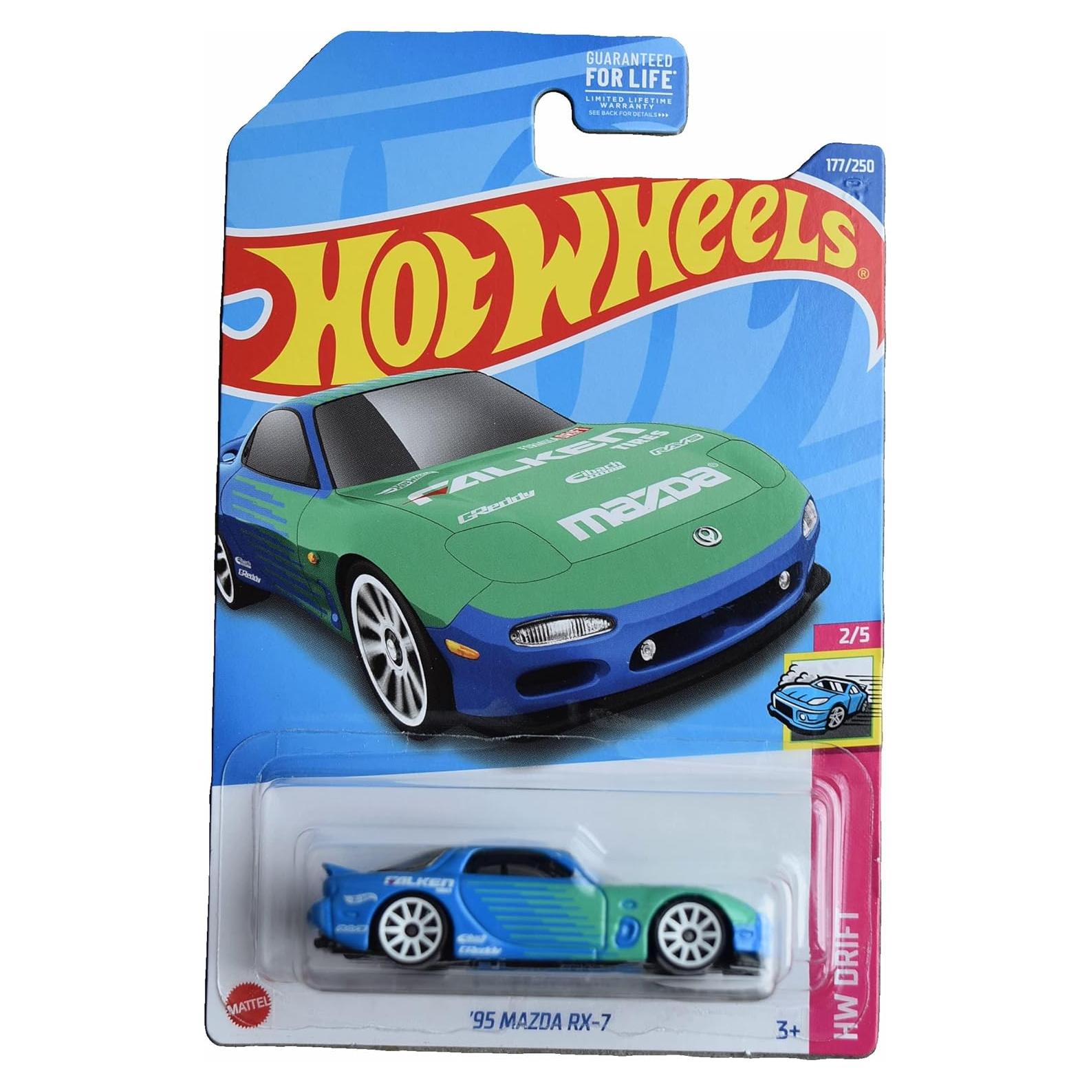 Hot Wheels Mazda RX-7 1995 Escala 1:64 Azul