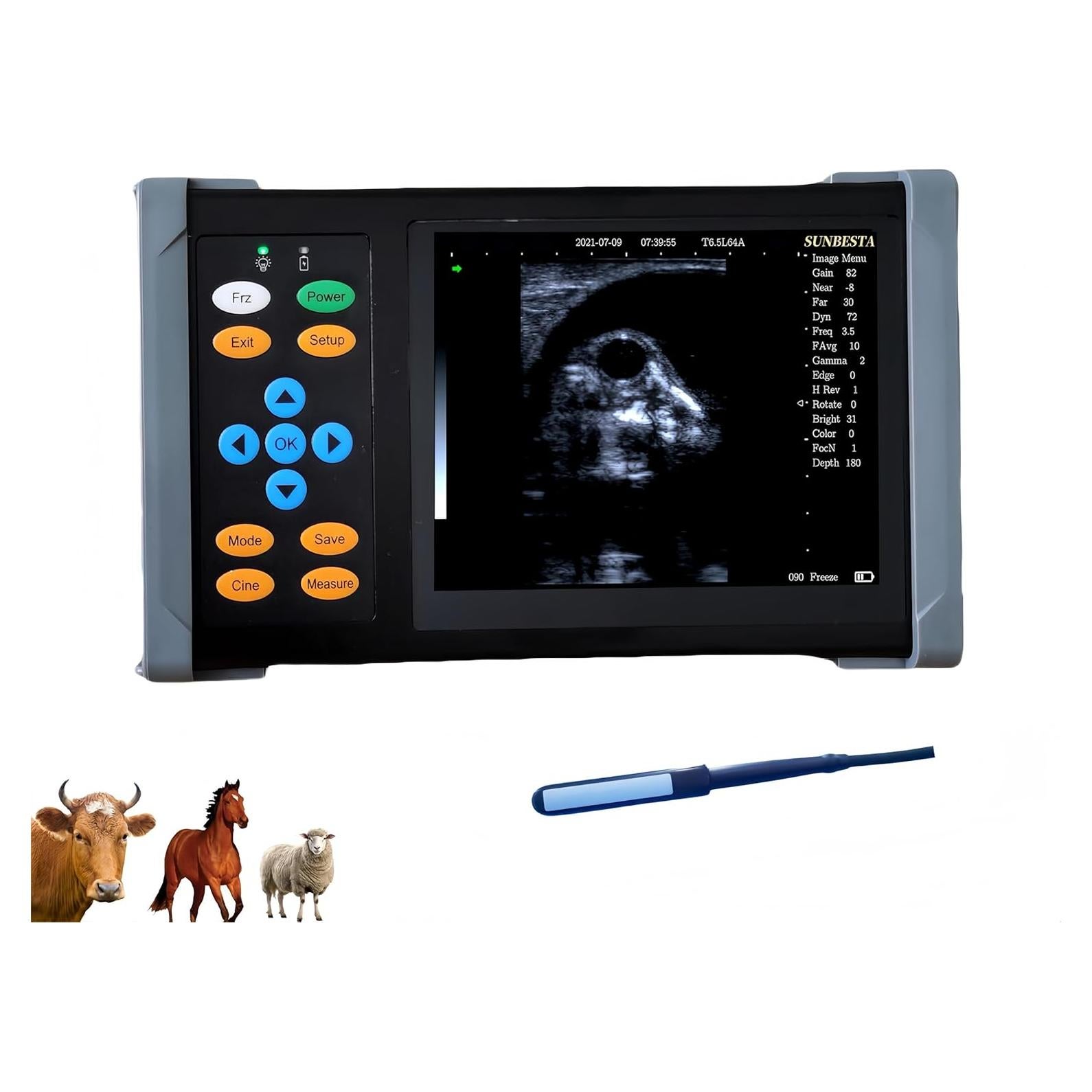 Ultrasonido Veterinario Portátil SUNBESTA A20 6.5 MHz